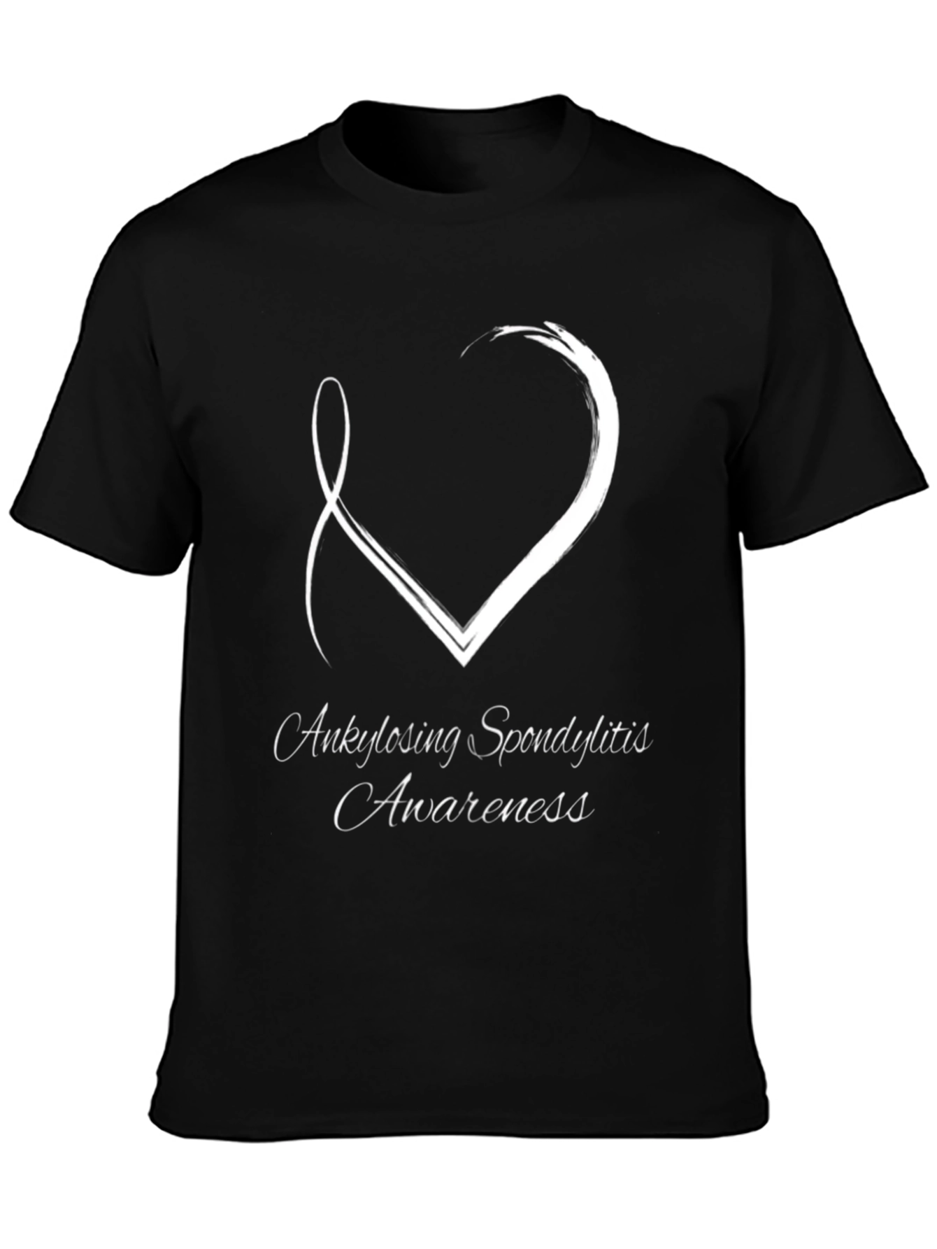 Ankylosing Spondylitis Awareness T-Shirt Black