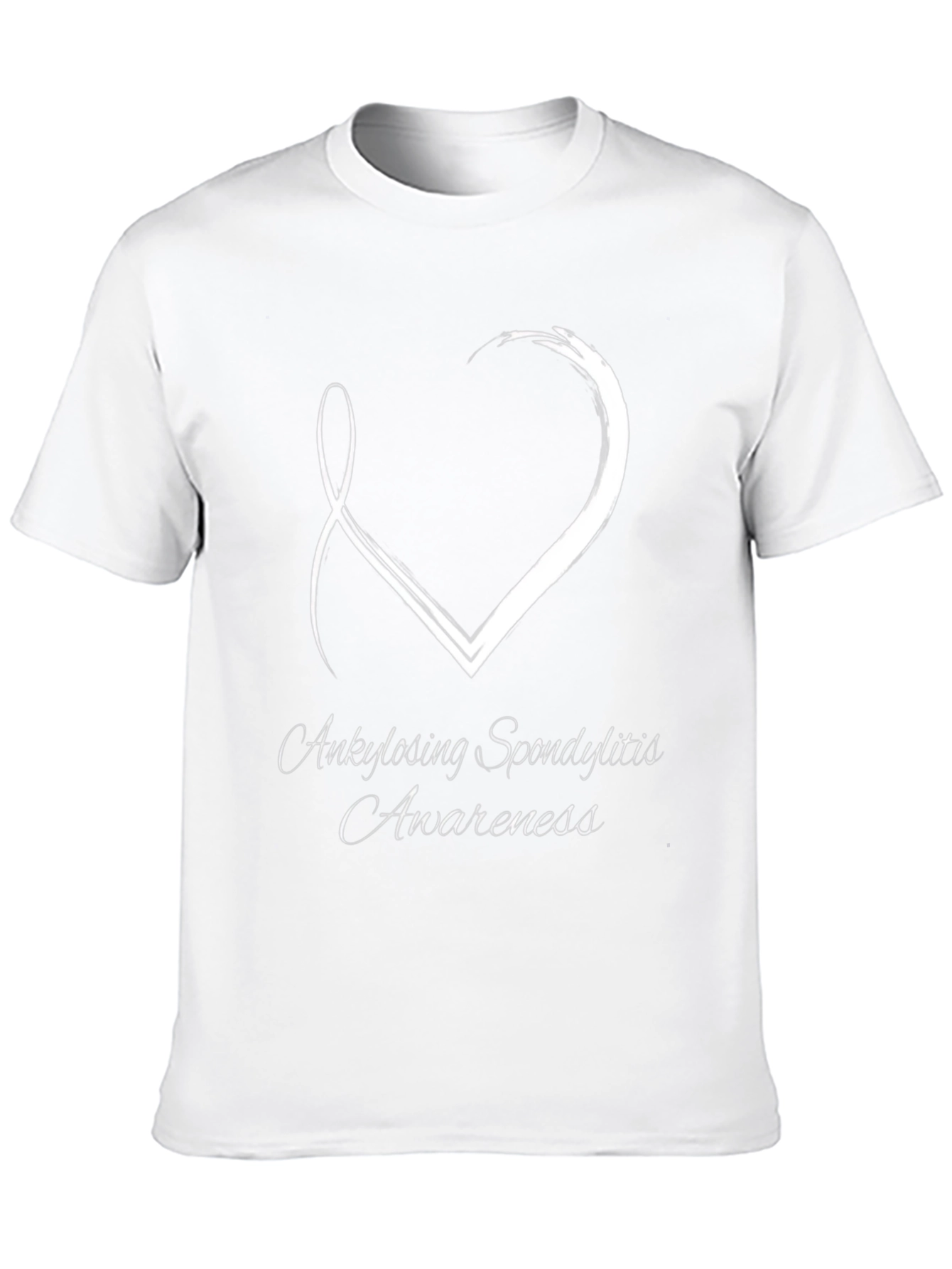 Ankylosing Spondylitis Awareness T-Shirt Black