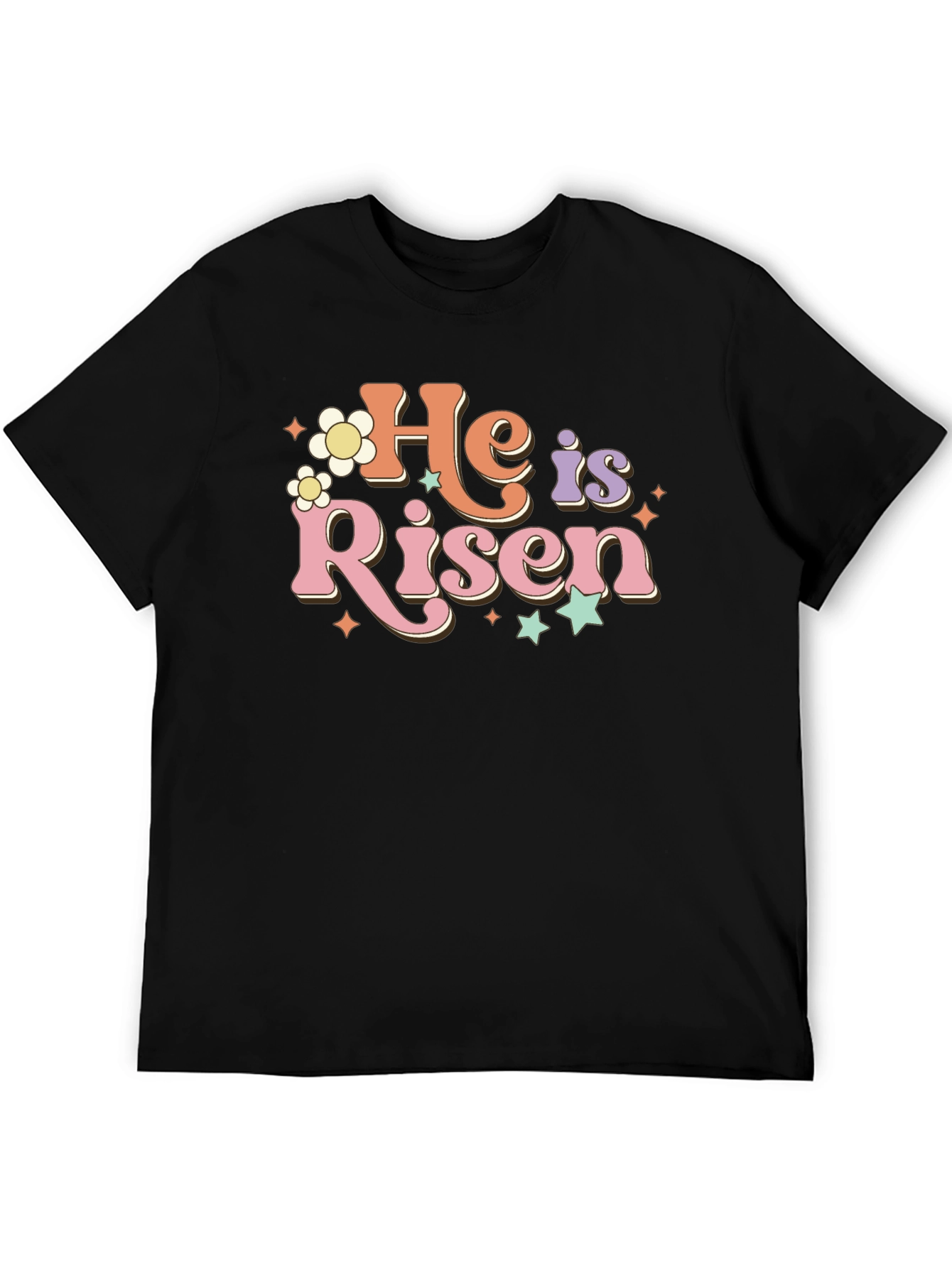 He is Risen Retro Graphic T-Shirt