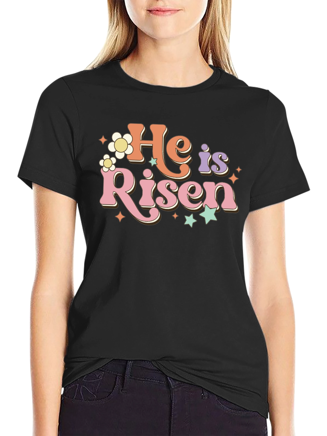 He is Risen Retro Graphic T-Shirt