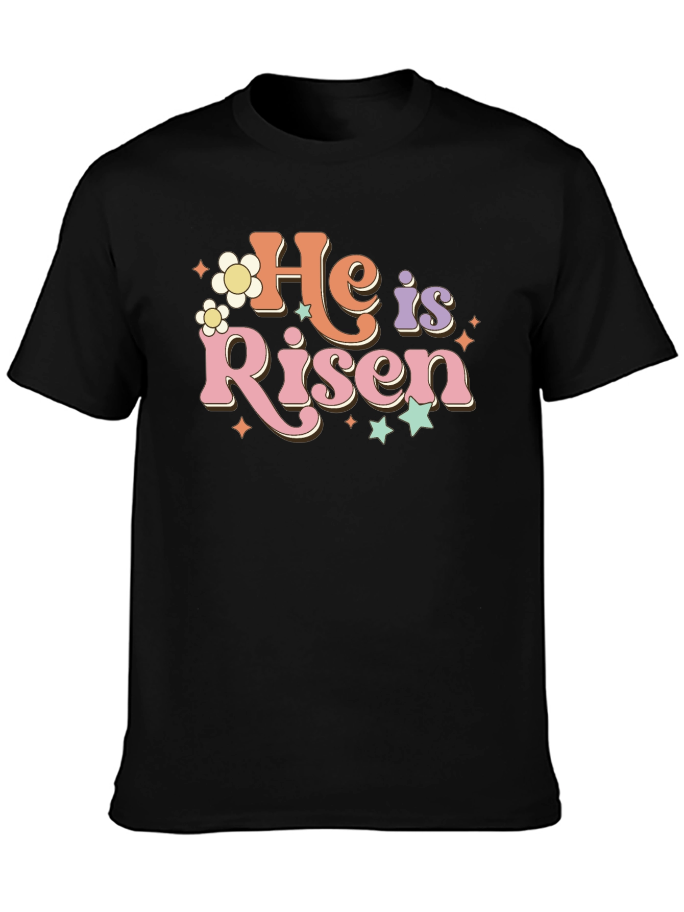He is Risen Retro Graphic T-Shirt