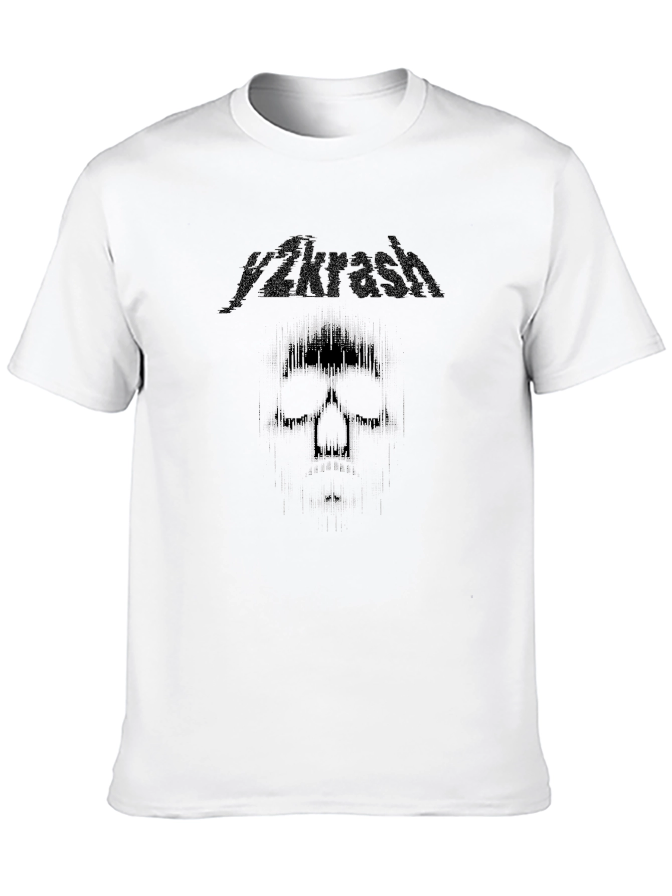 Y2krash Skull Graphic Black T-Shirt