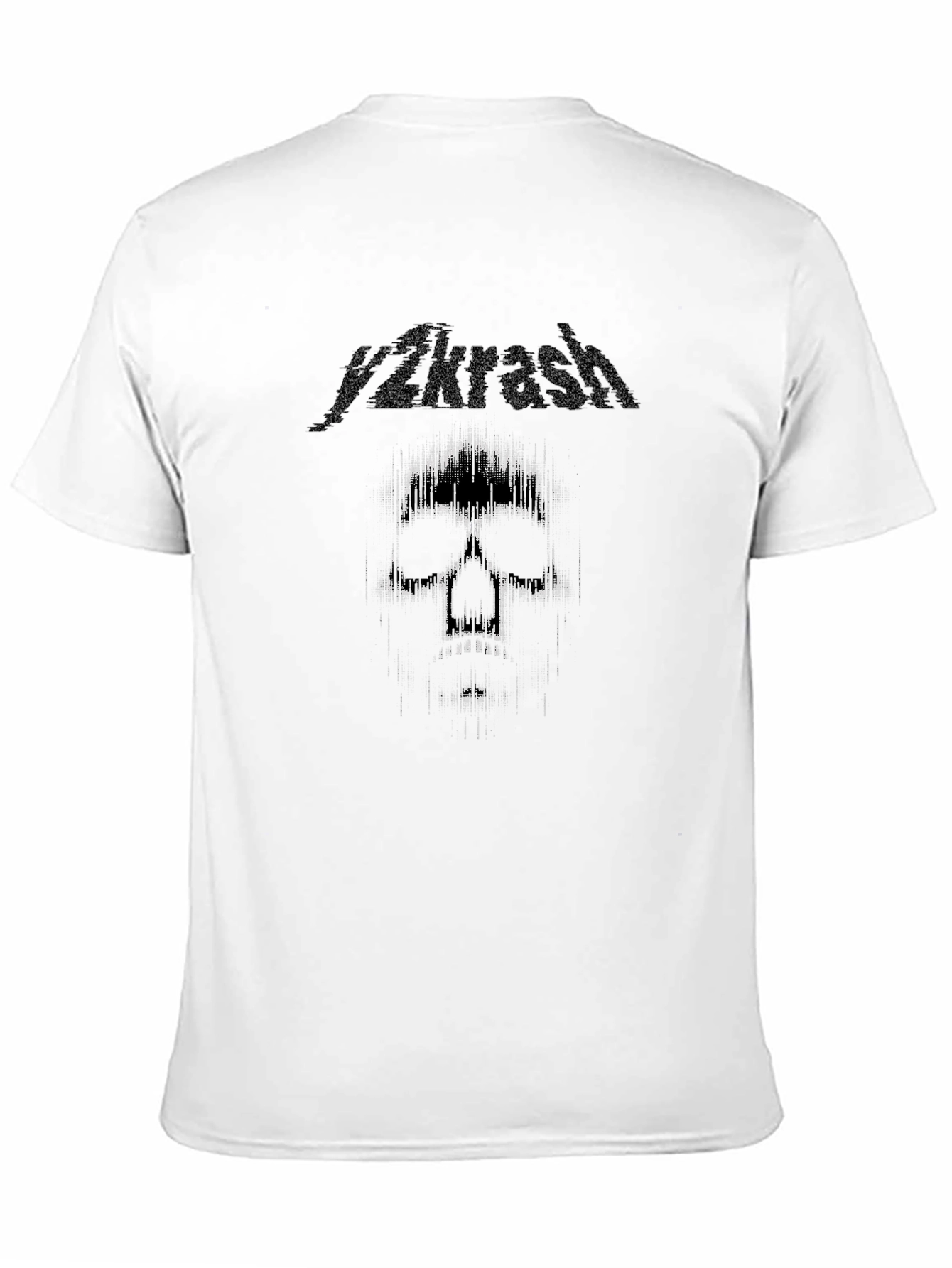 Y2krash Skull Graphic Black T-Shirt
