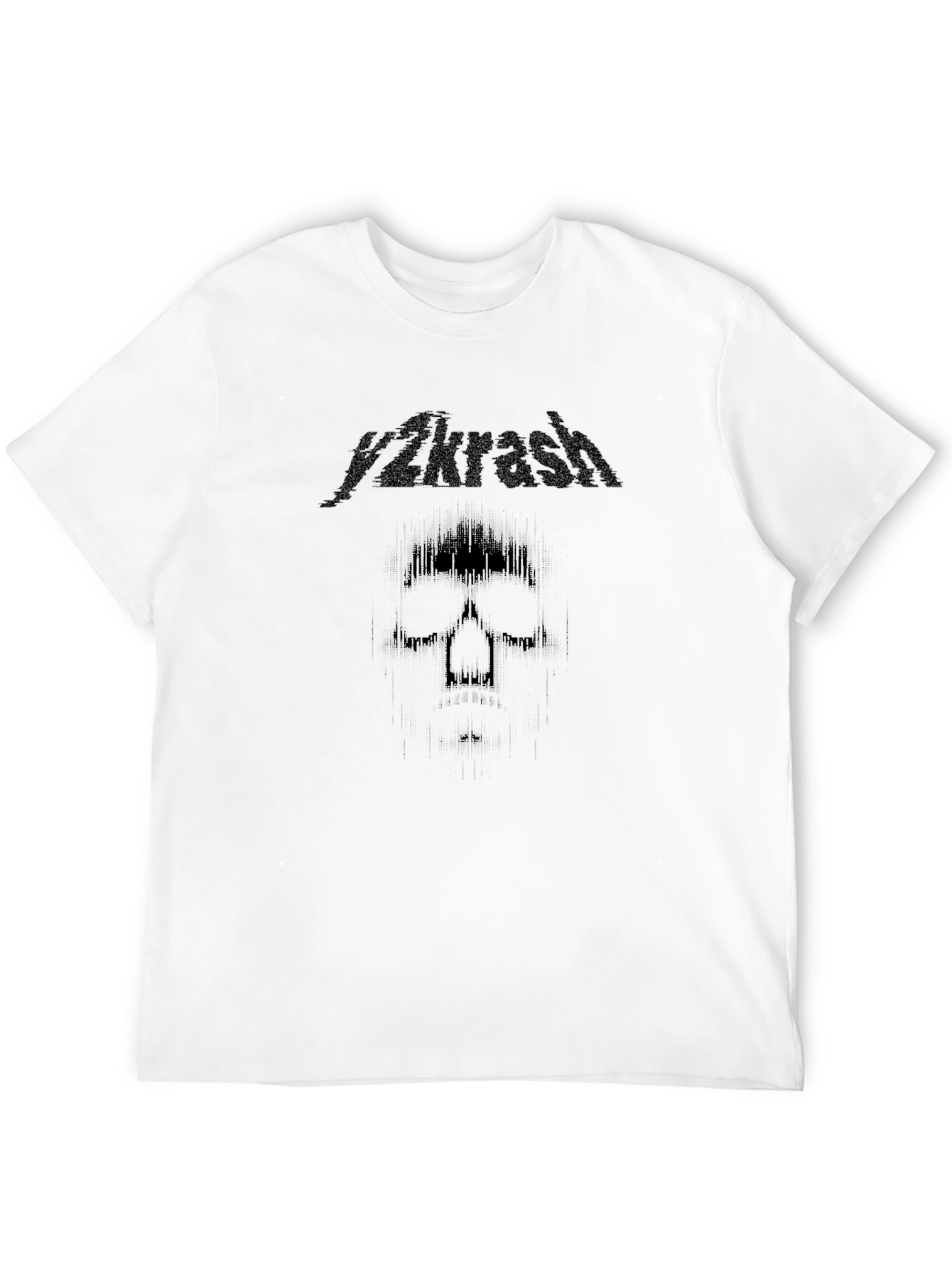 Y2krash Skull Graphic Black T-Shirt