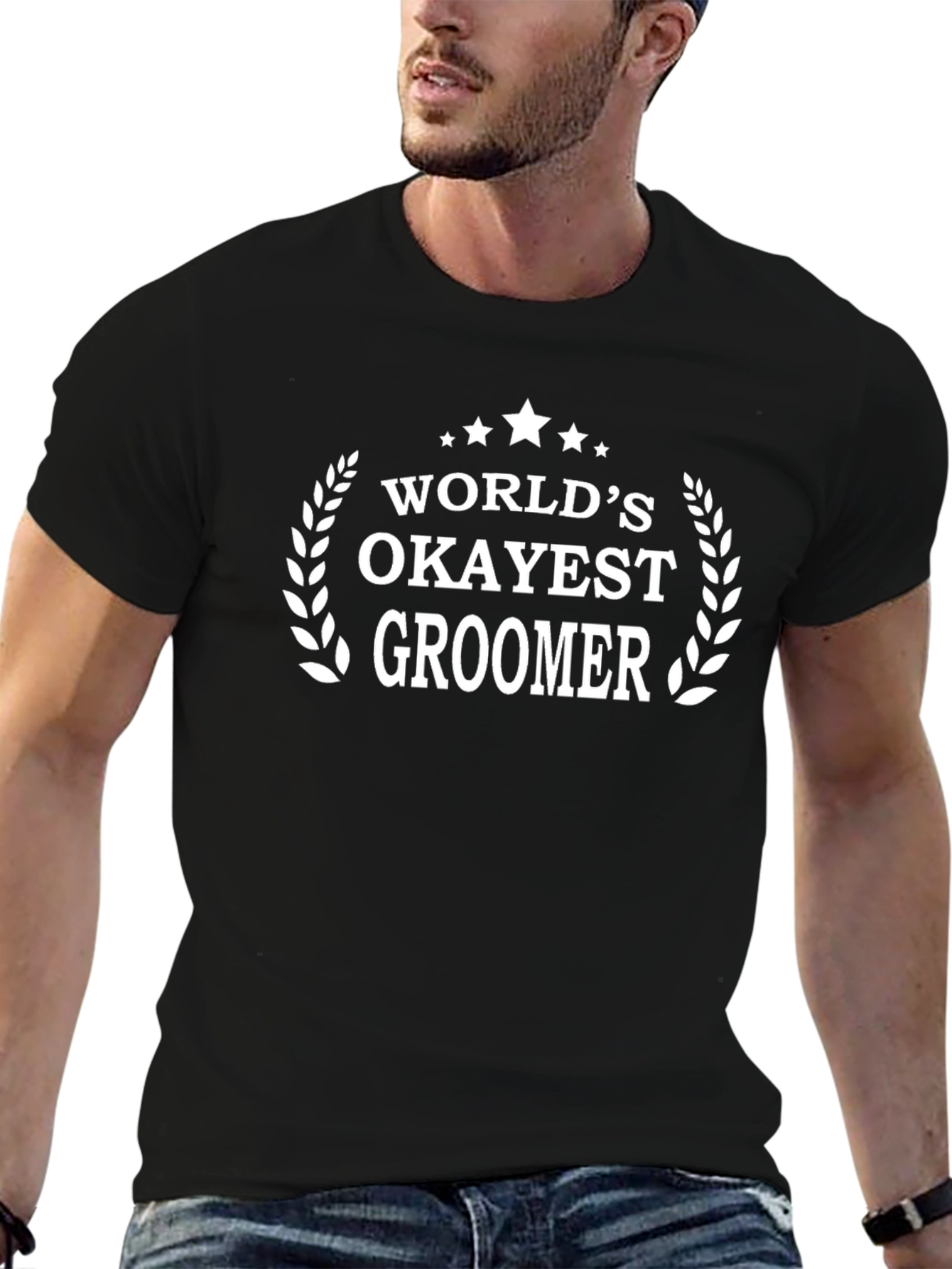 Worlds Okayest Groomer Graphic T-Shirt