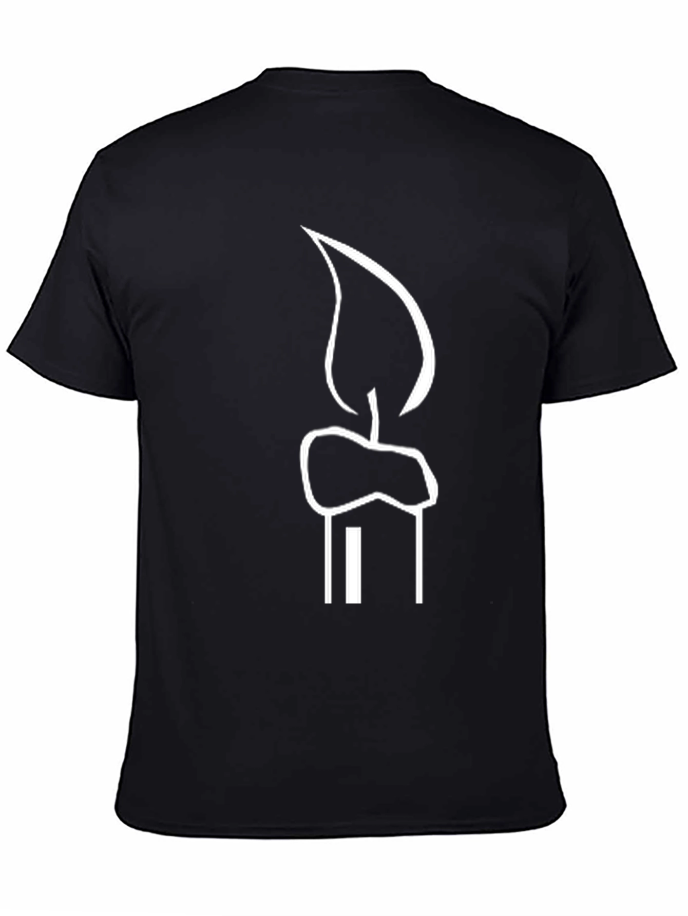 Candle Graphic Black T-Shirt