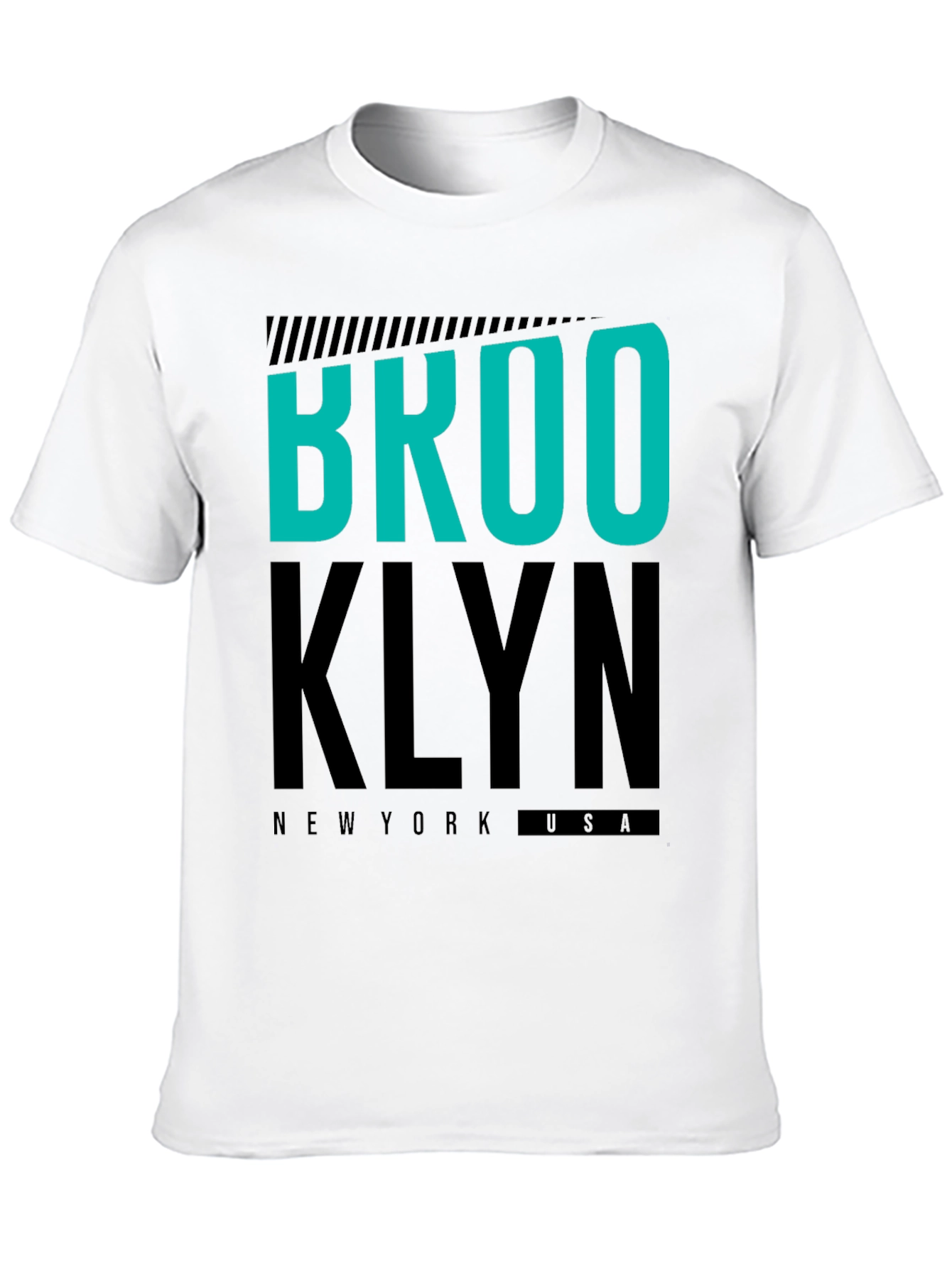 Brooklyn Graphic Tee | Black Crew Neck
