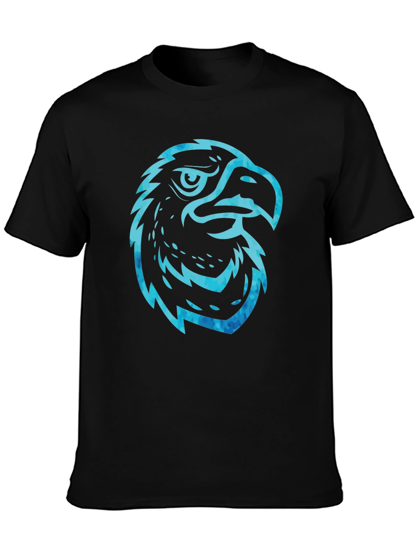 Mens Black Eagle Graphic T-Shirt