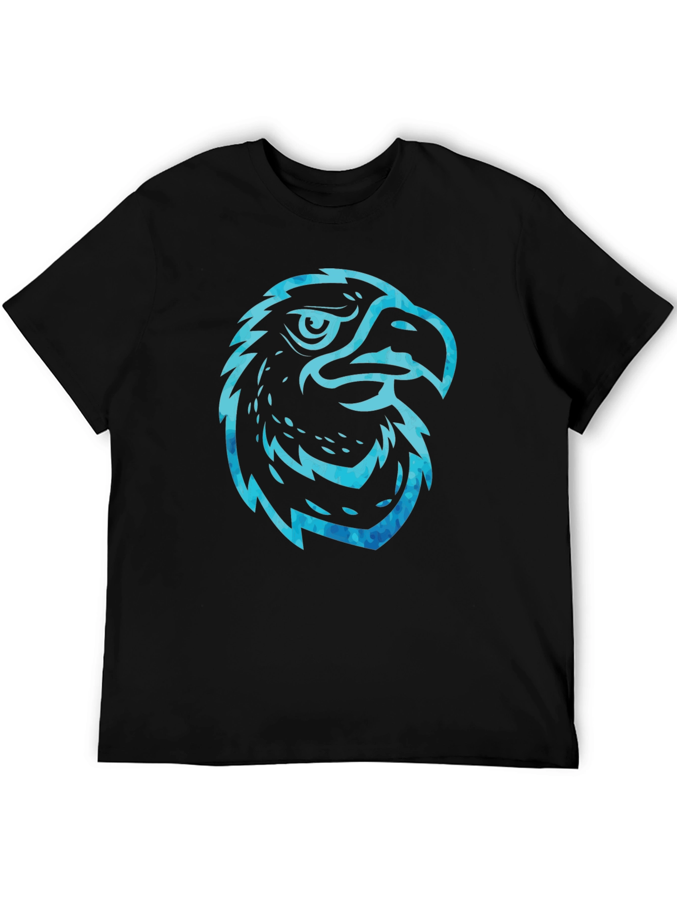 Mens Black Eagle Graphic T-Shirt