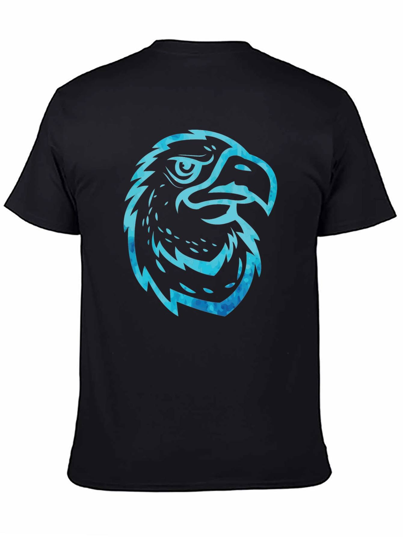 Mens Black Eagle Graphic T-Shirt