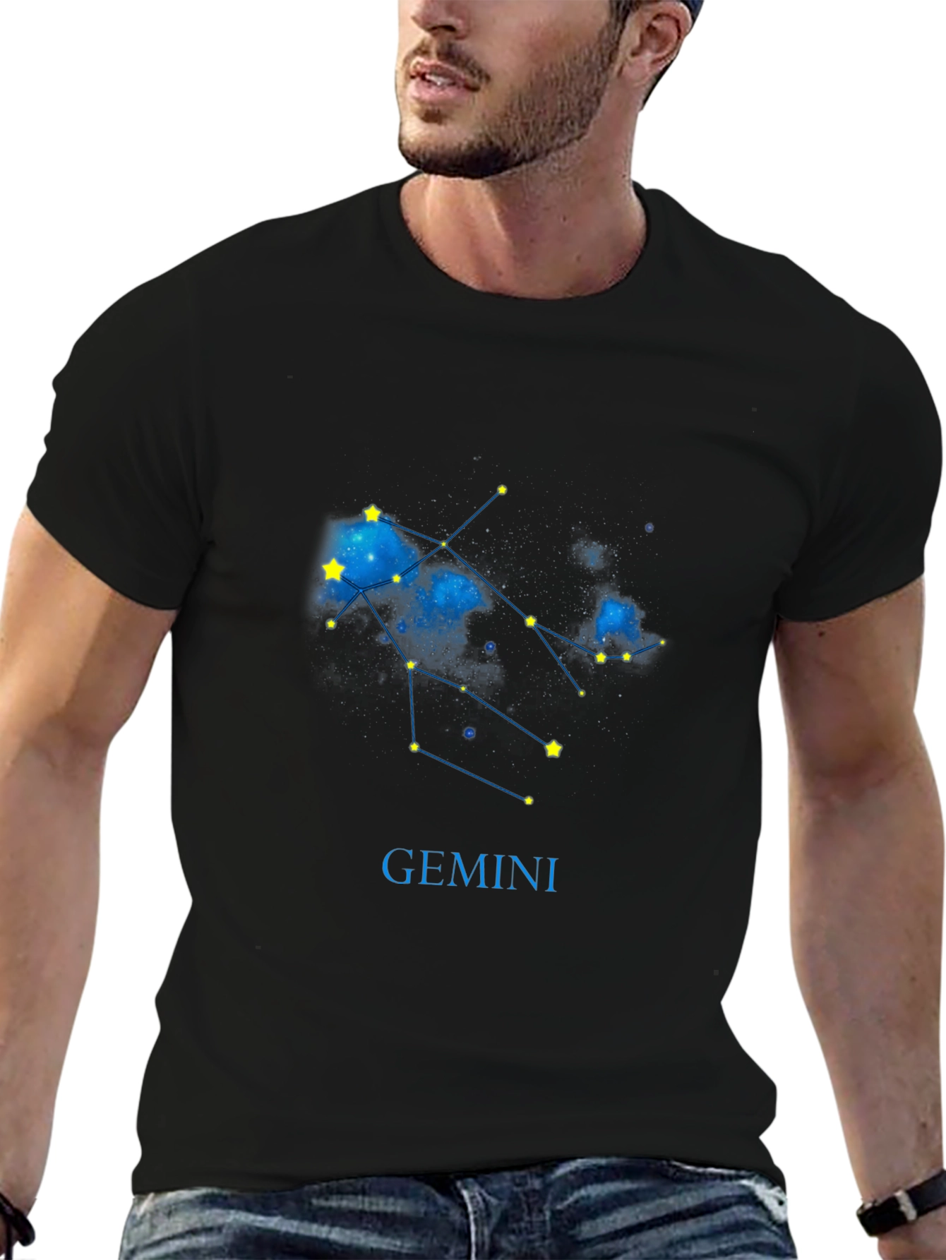 Gemini Zodiac T-Shirt - Celestial Star Sign Tee