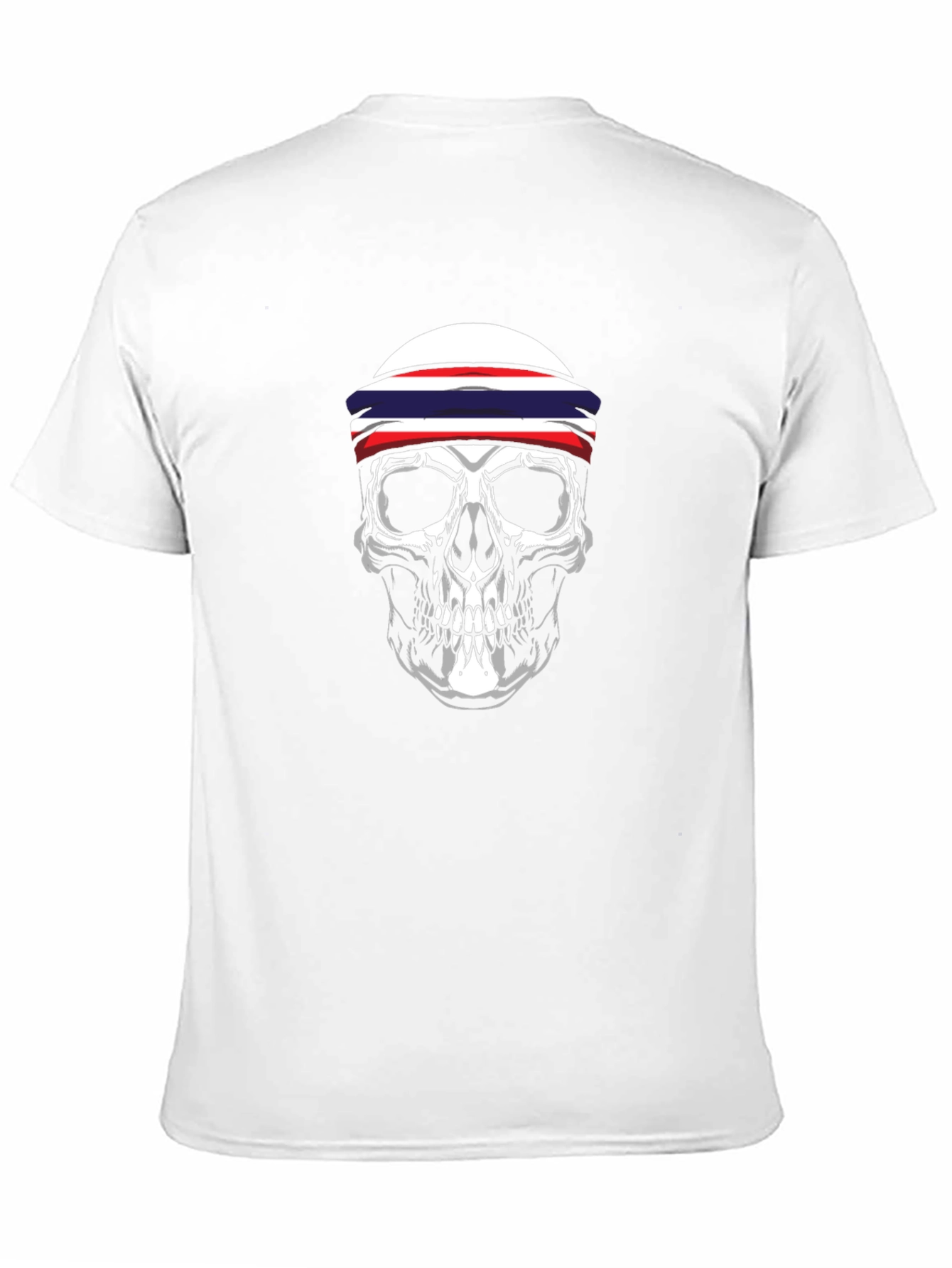 Skull Headband Graphic Tee - Black