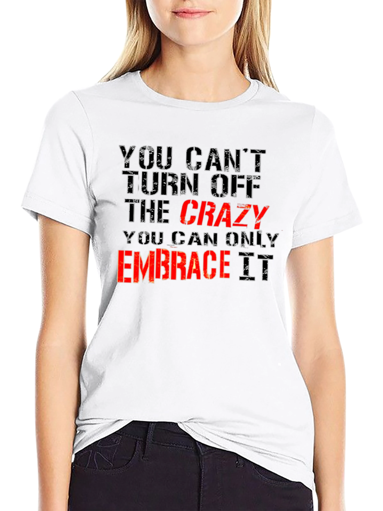 Crazy Embrace Tee: Funny Statement T-Shirt