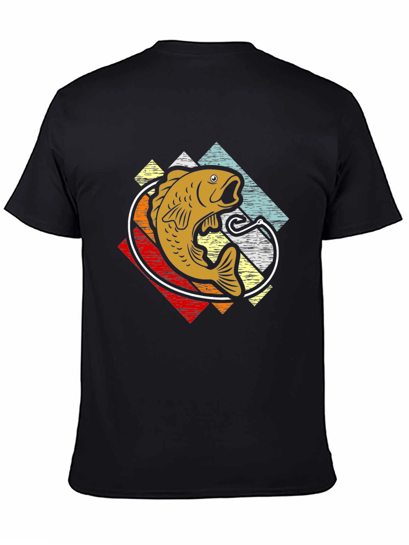 Retro Fishing T-Shirt - Bass Graphic Tee