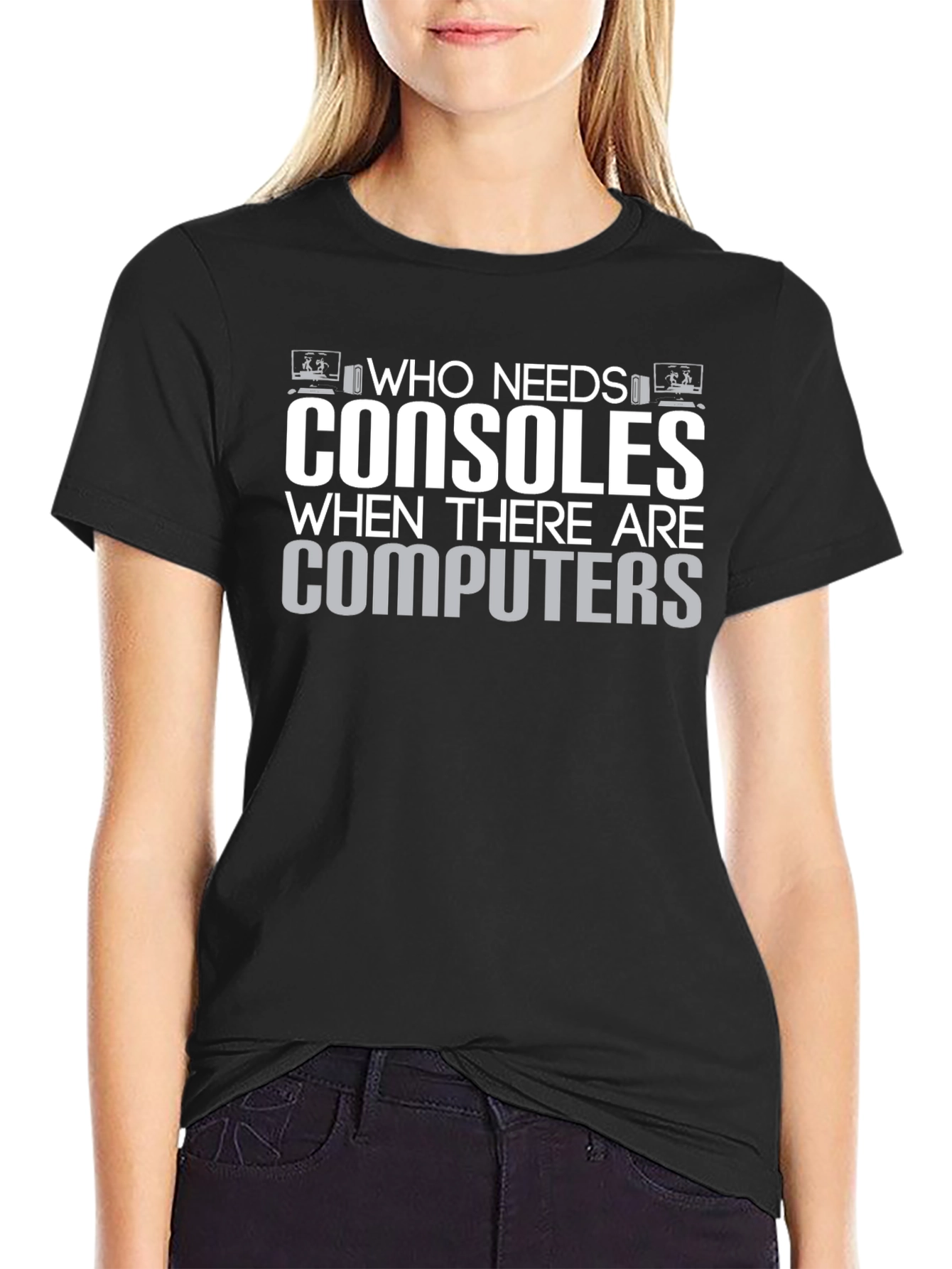 Who Needs Consoles T-Shirt - Gamer Computer Tee