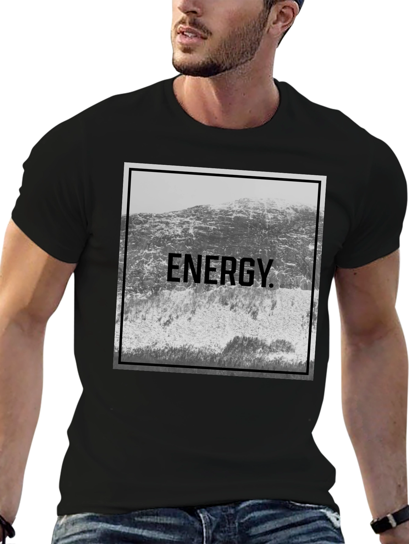 Energy Mountain Graphic Tee - Black