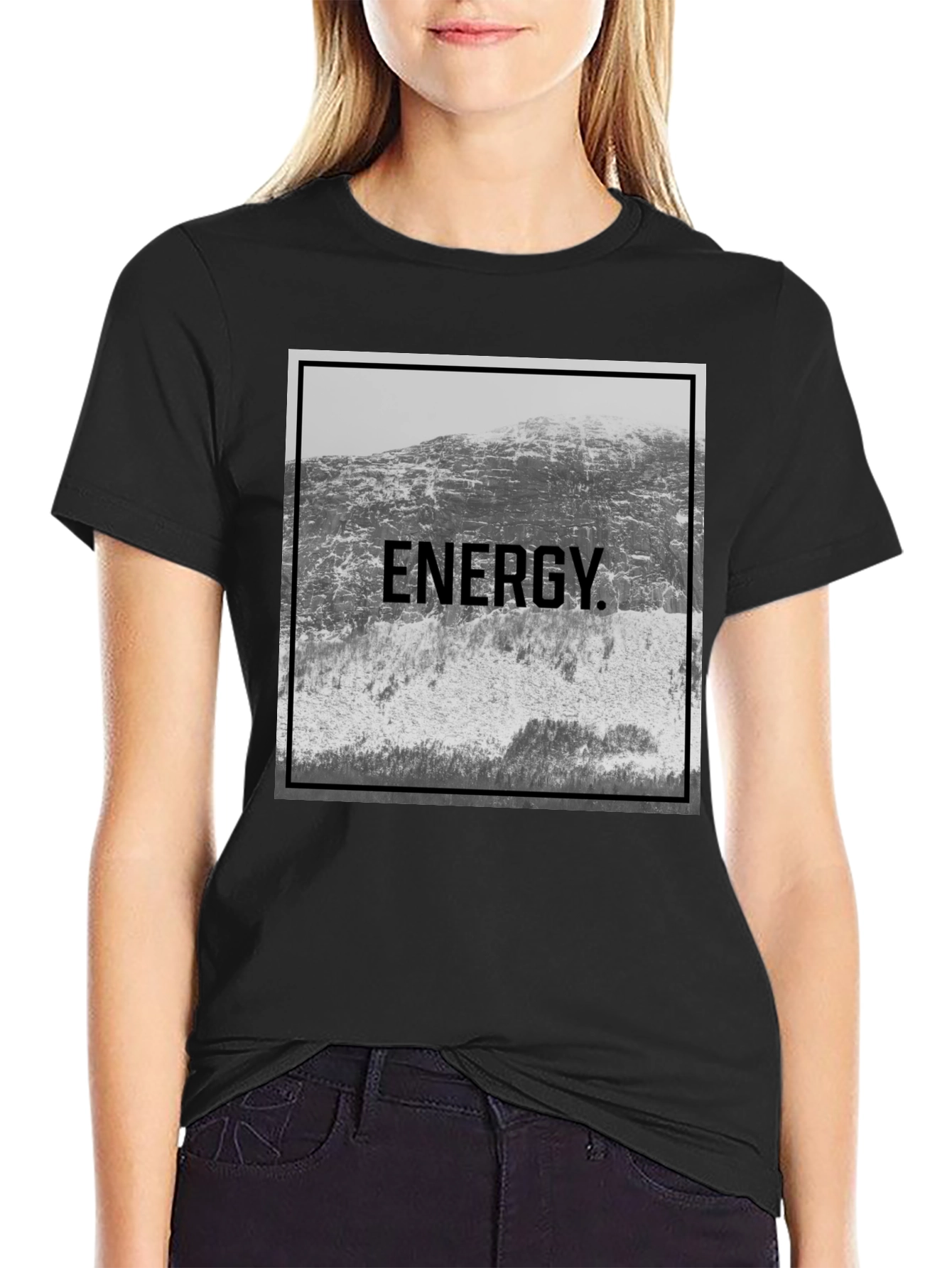 Energy Mountain Graphic Tee - Black