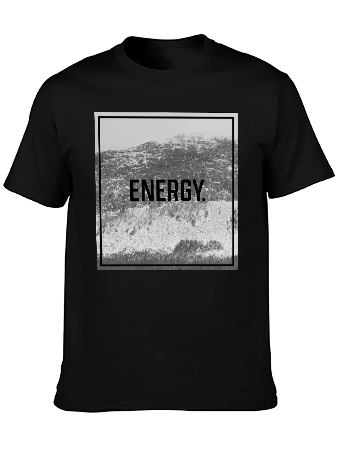 Energy Mountain Graphic Tee - Black