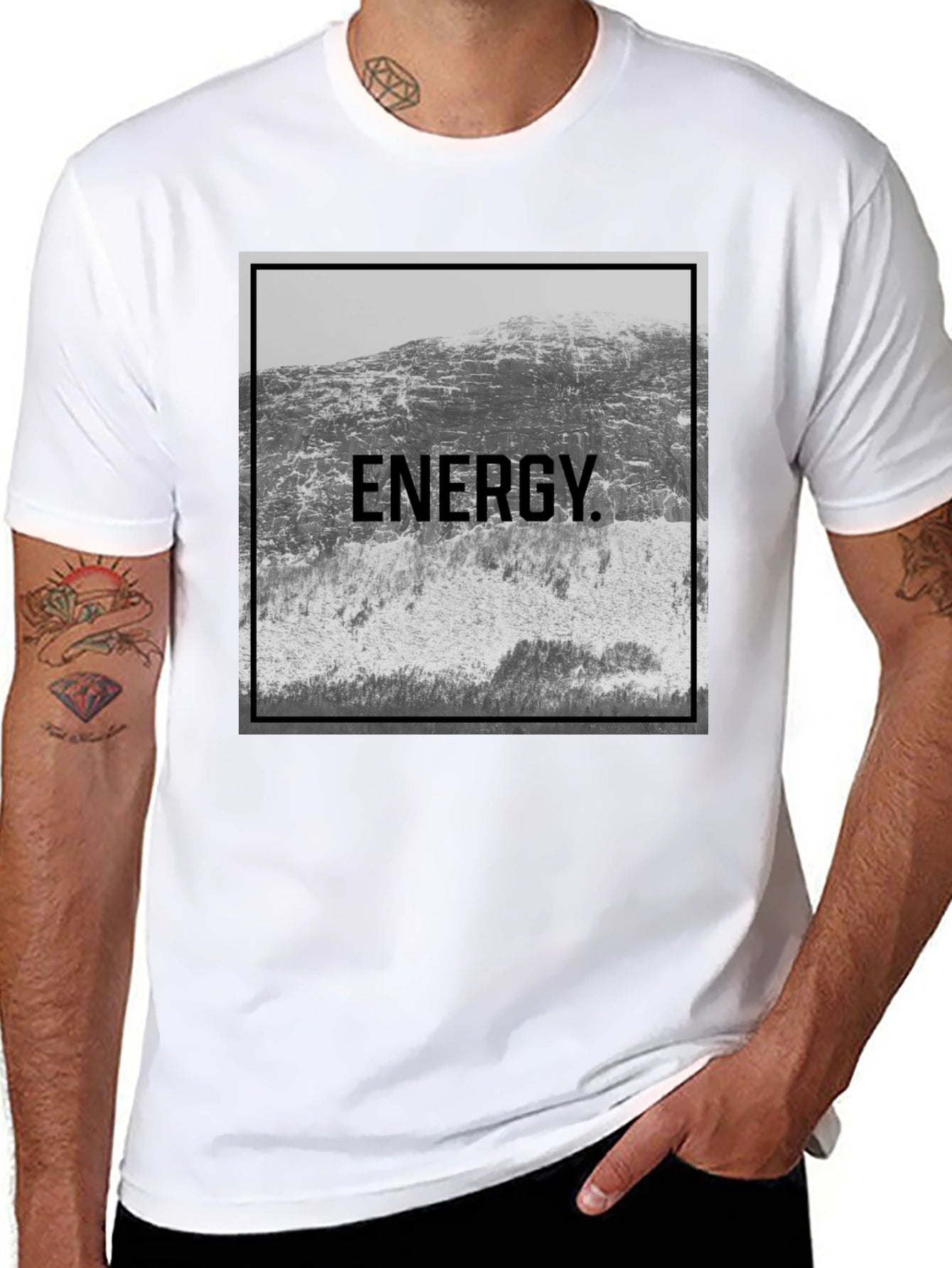 Energy Mountain Graphic Tee - Black