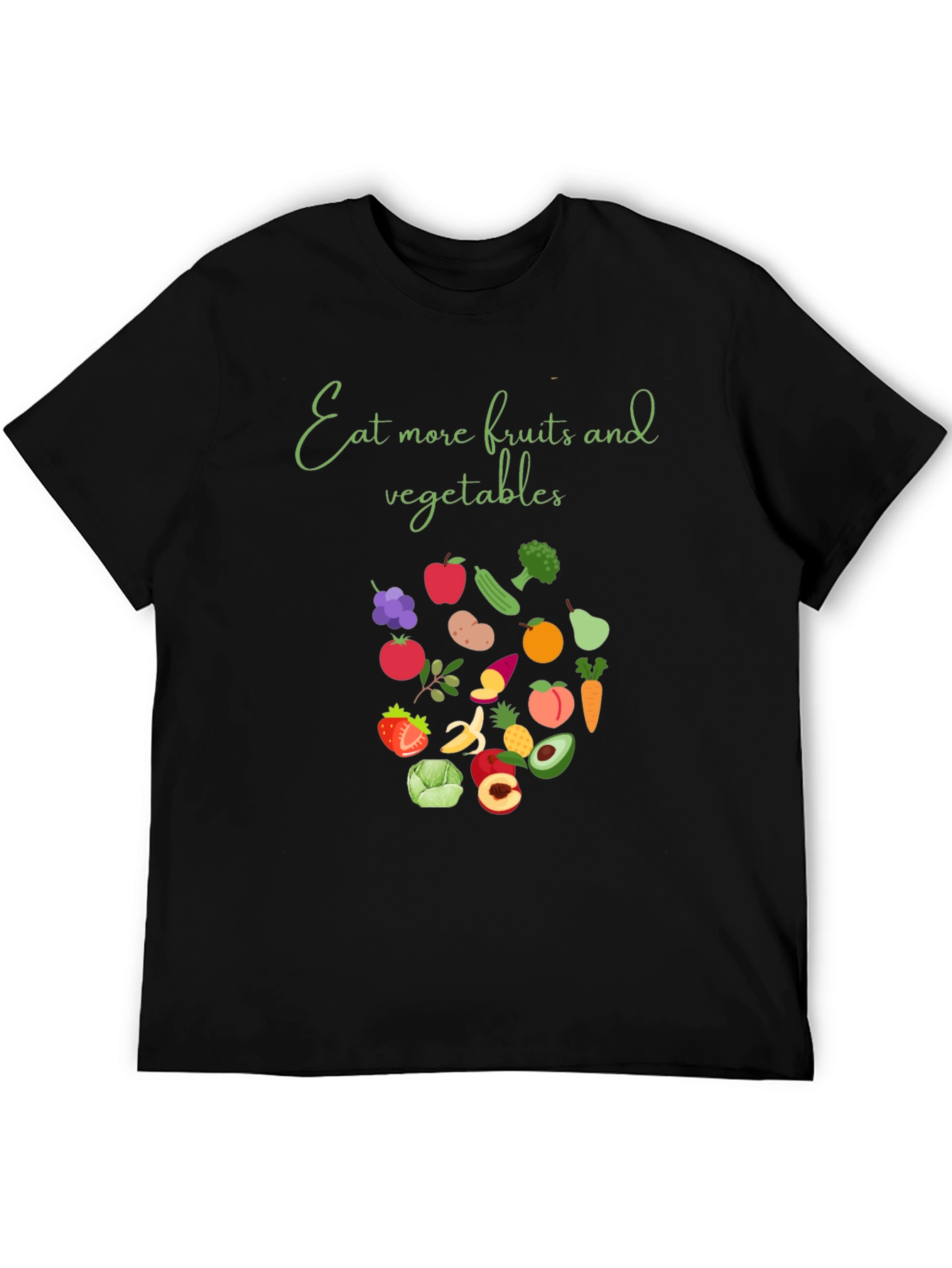 Eat More Fruits & Vegetables Graphic T-Shirt