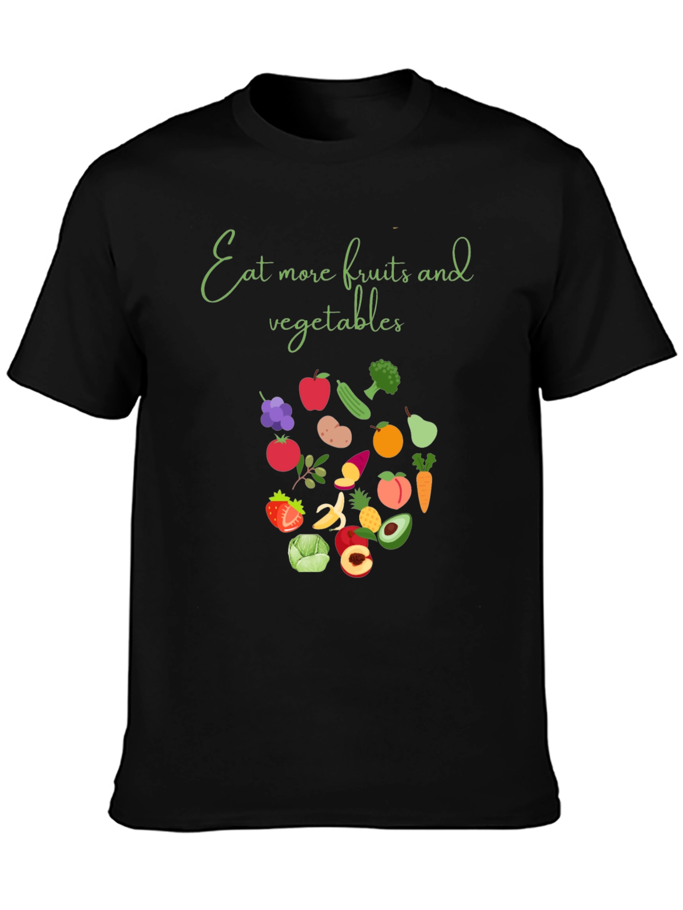 Eat More Fruits & Vegetables Graphic T-Shirt