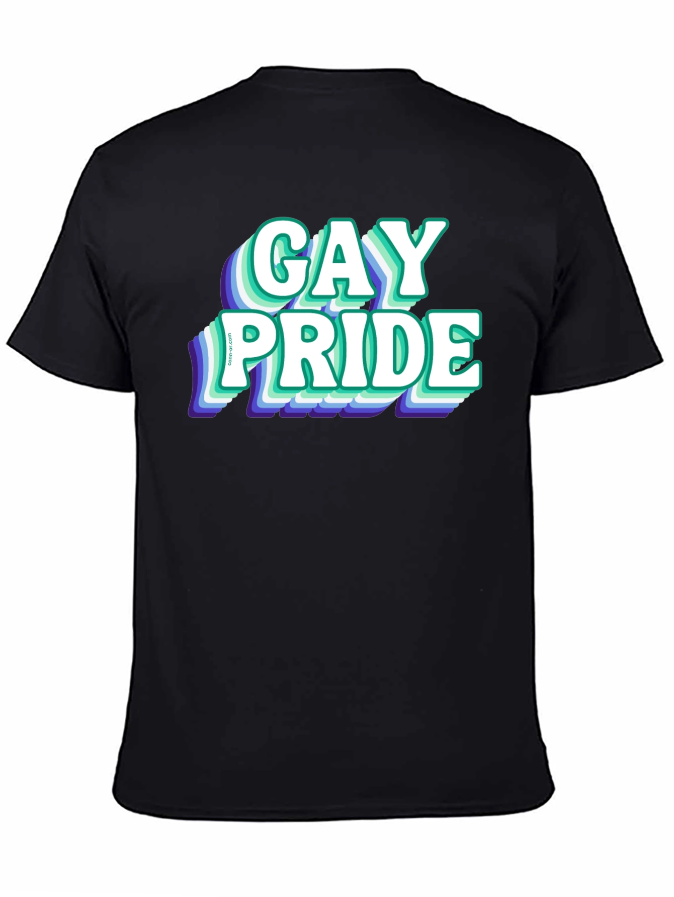 Gay Pride Graphic Tee - Black