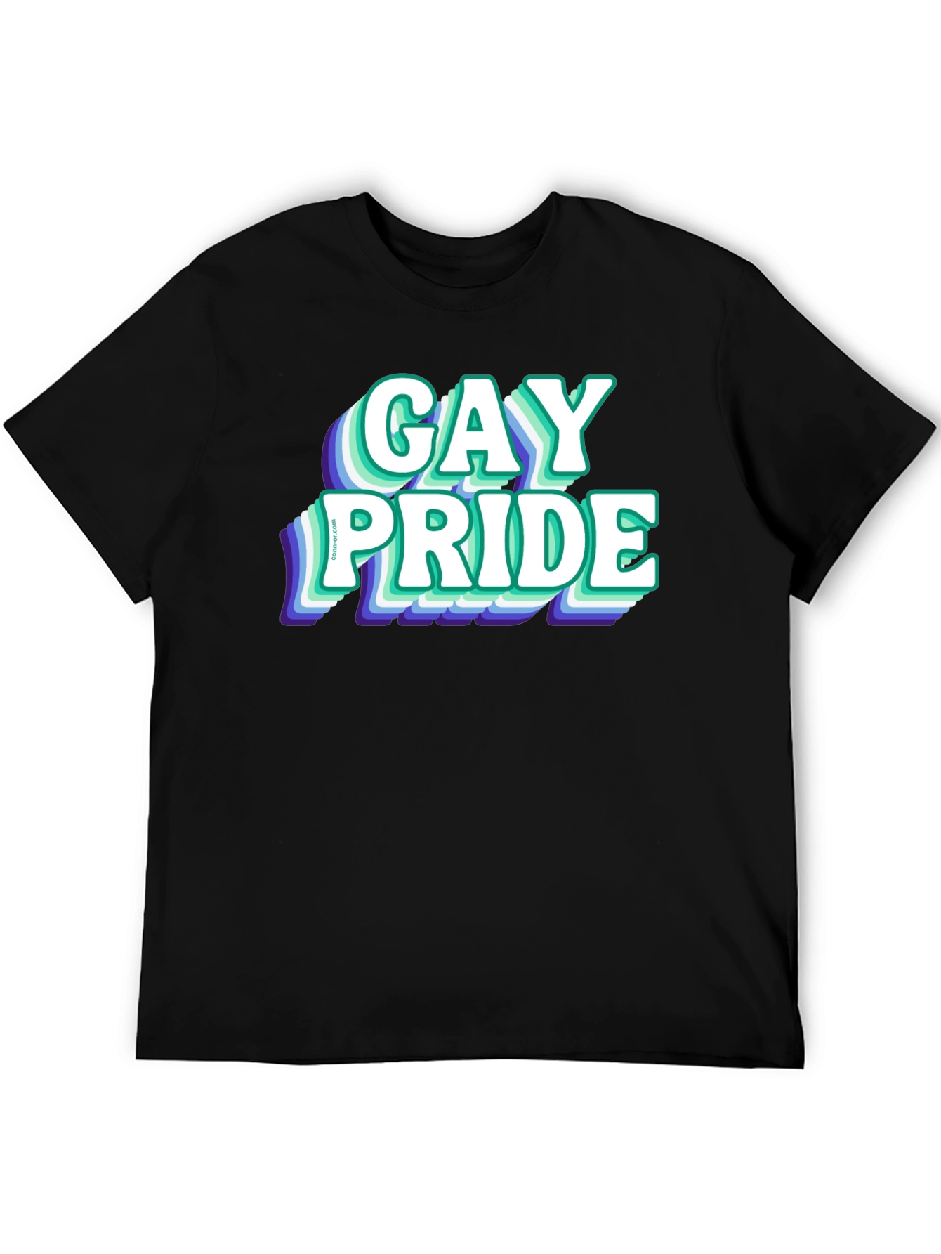 Gay Pride Graphic Tee - Black
