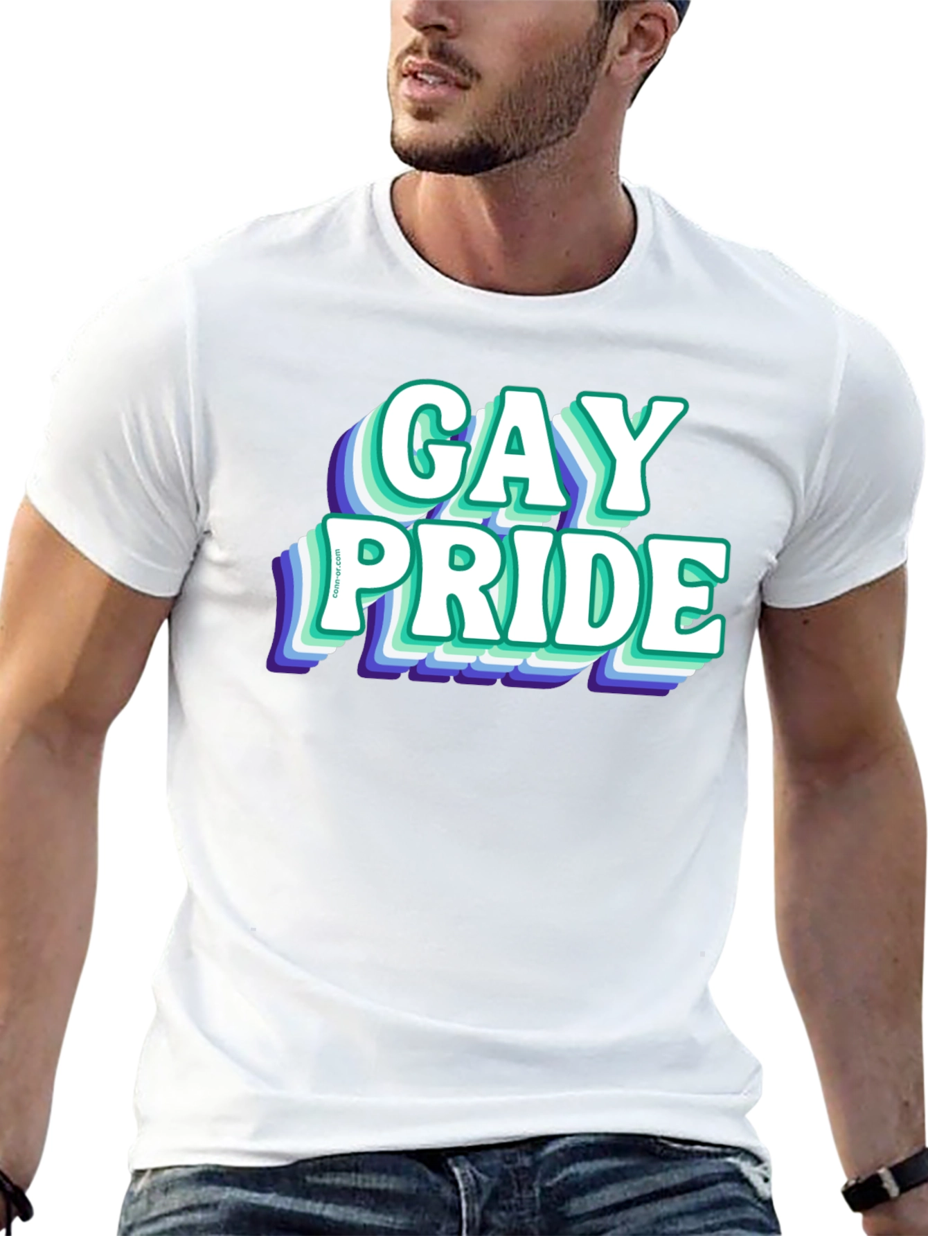 Gay Pride Graphic Tee - Black