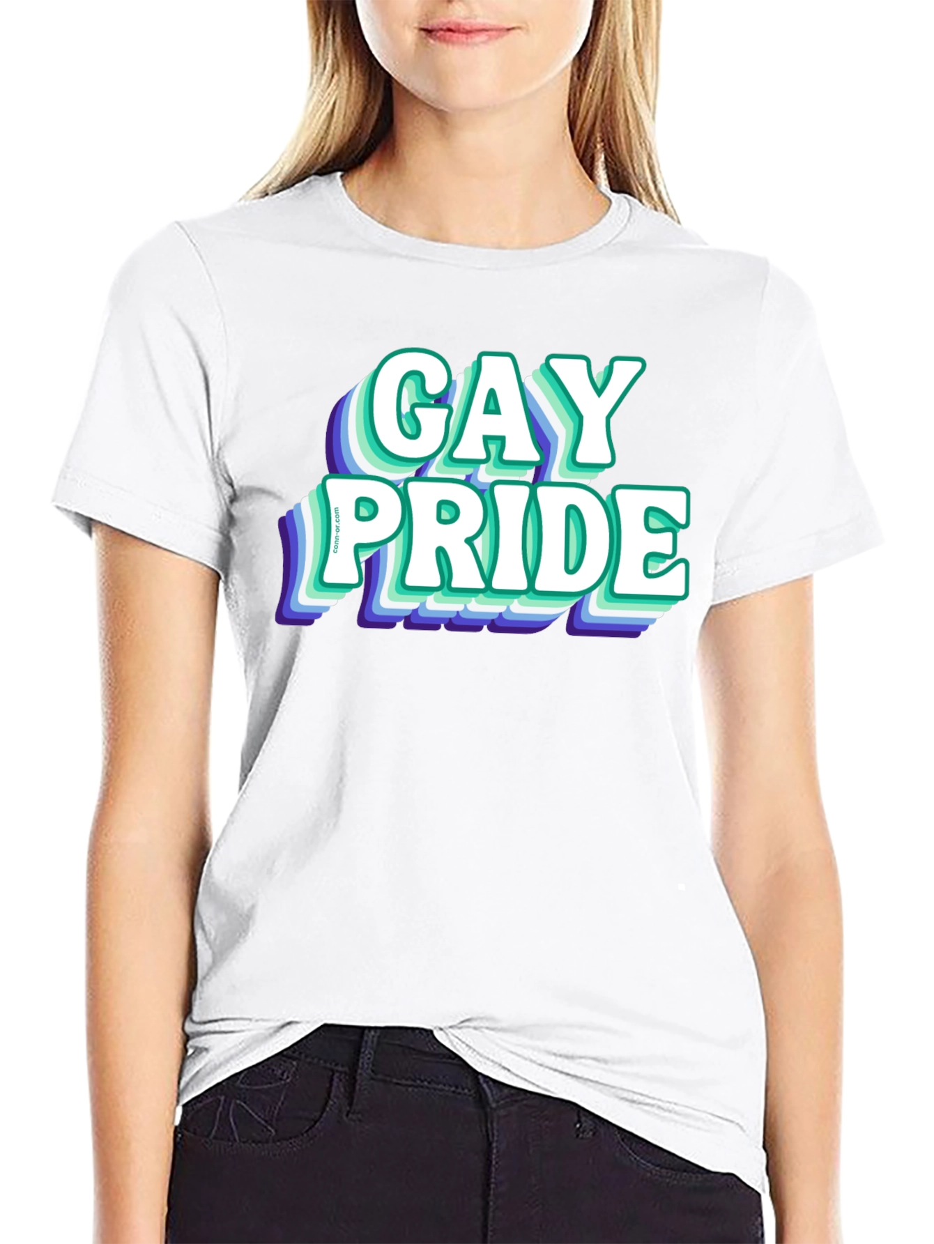 Gay Pride Graphic Tee - Black