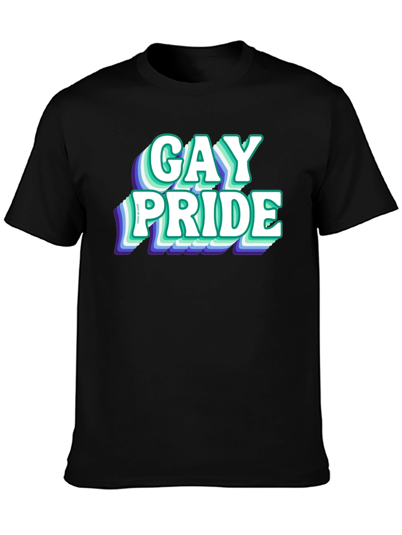 Gay Pride Graphic Tee - Black