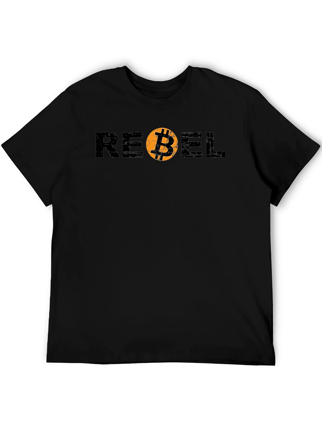 Rebel Bitcoin Graphic Tee - Crypto Currency Shirt