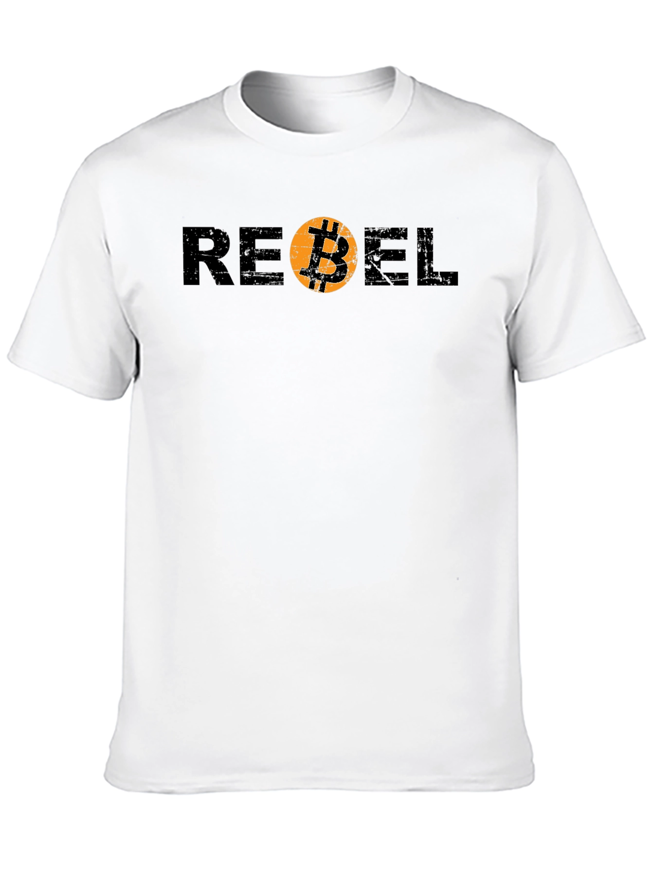 Rebel Bitcoin Graphic Tee - Crypto Currency Shirt