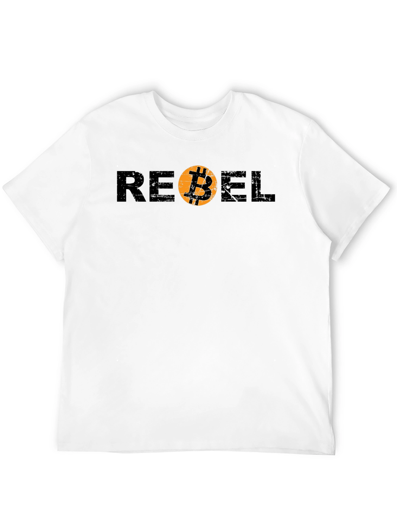 Rebel Bitcoin Graphic Tee - Crypto Currency Shirt