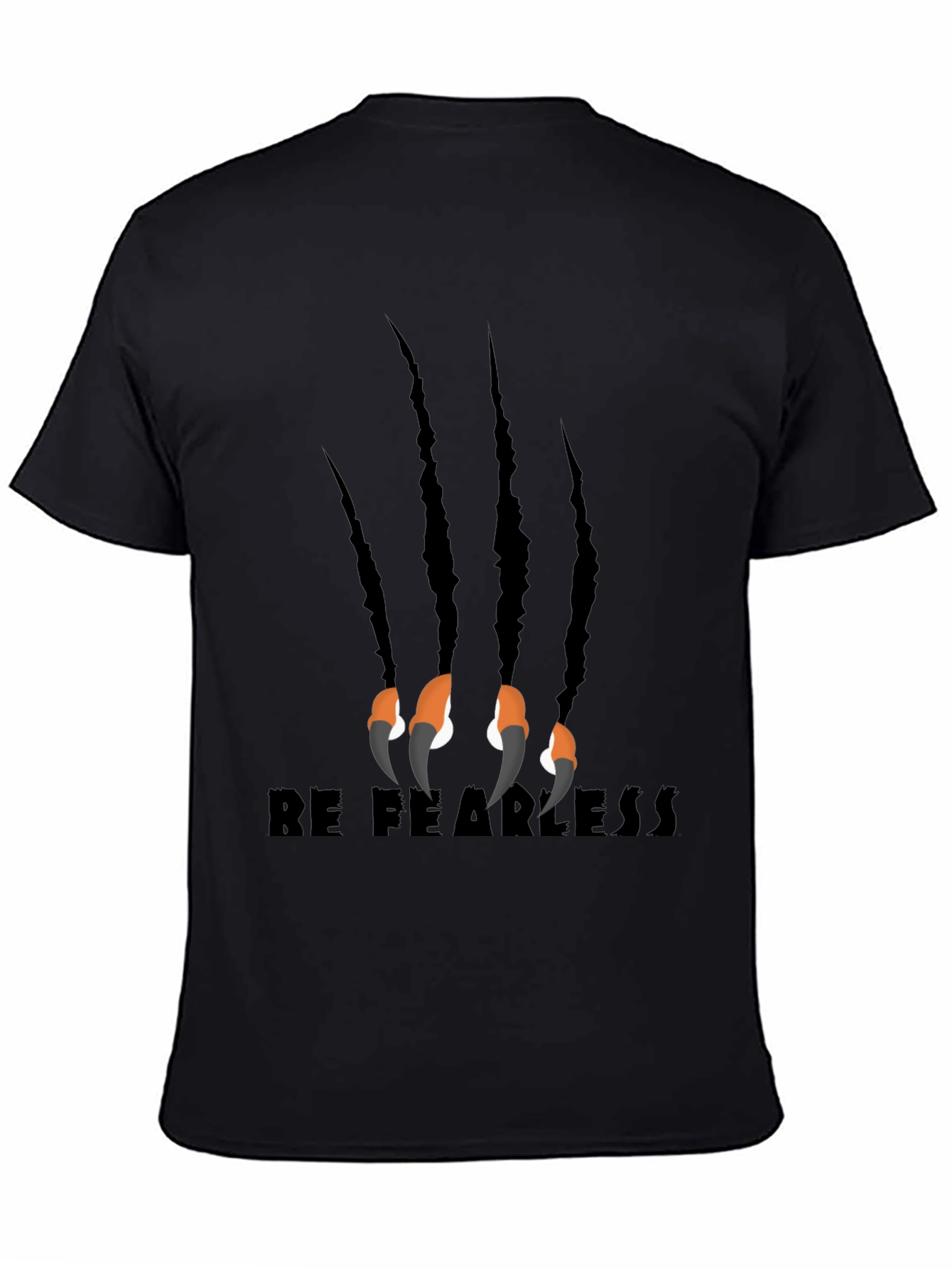 Be Fearless Claw Graphic Black T-Shirt