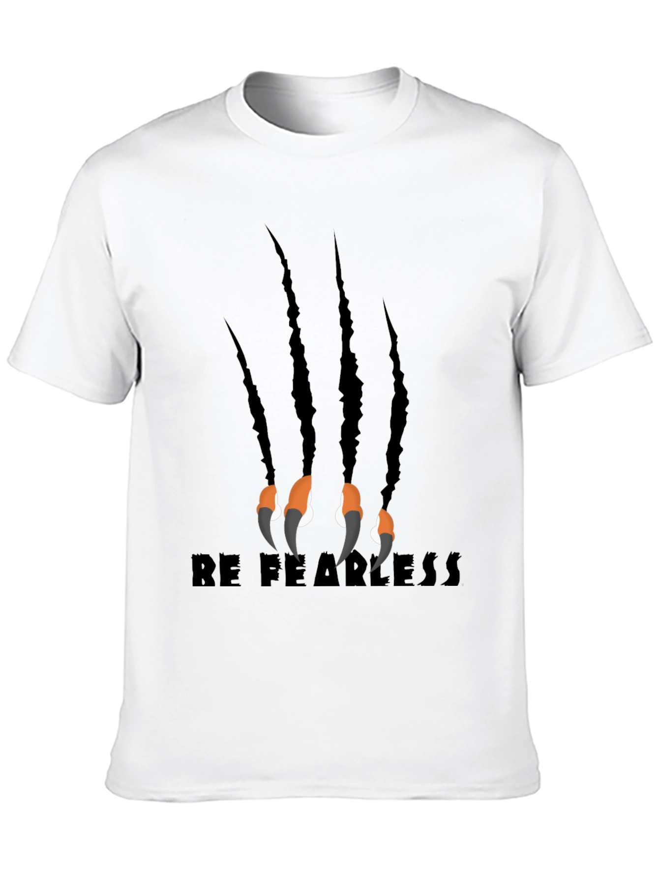 Be Fearless Claw Graphic Black T-Shirt