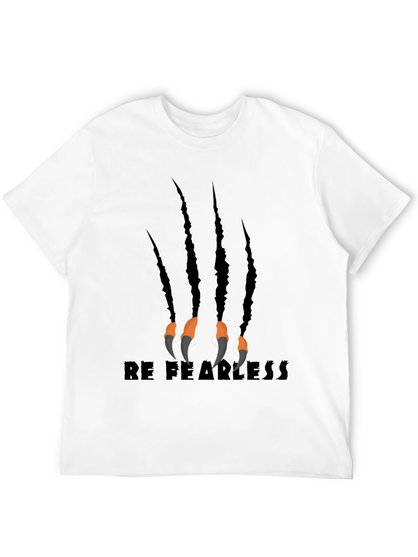Be Fearless Claw Graphic Black T-Shirt
