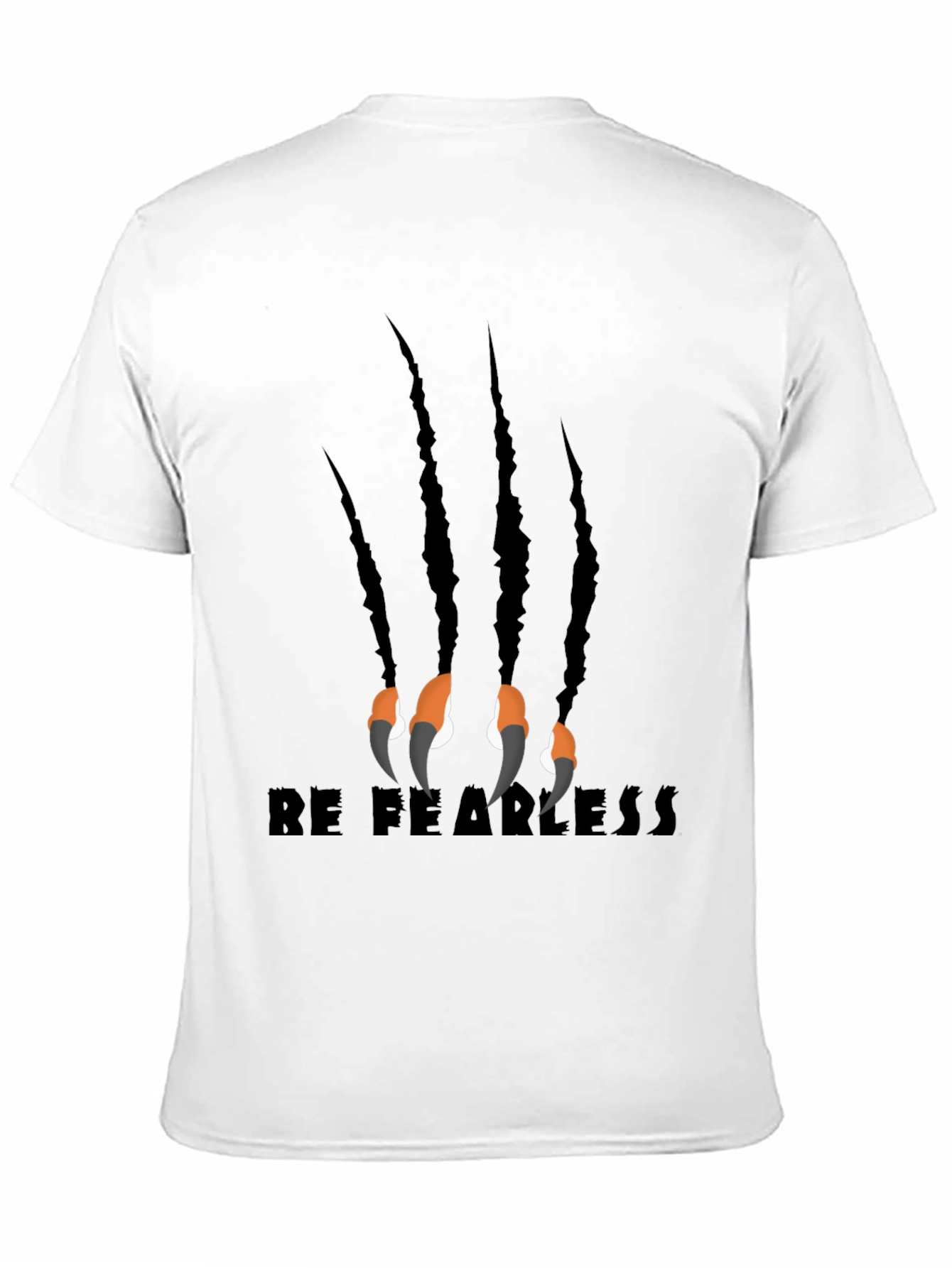 Be Fearless Claw Graphic Black T-Shirt