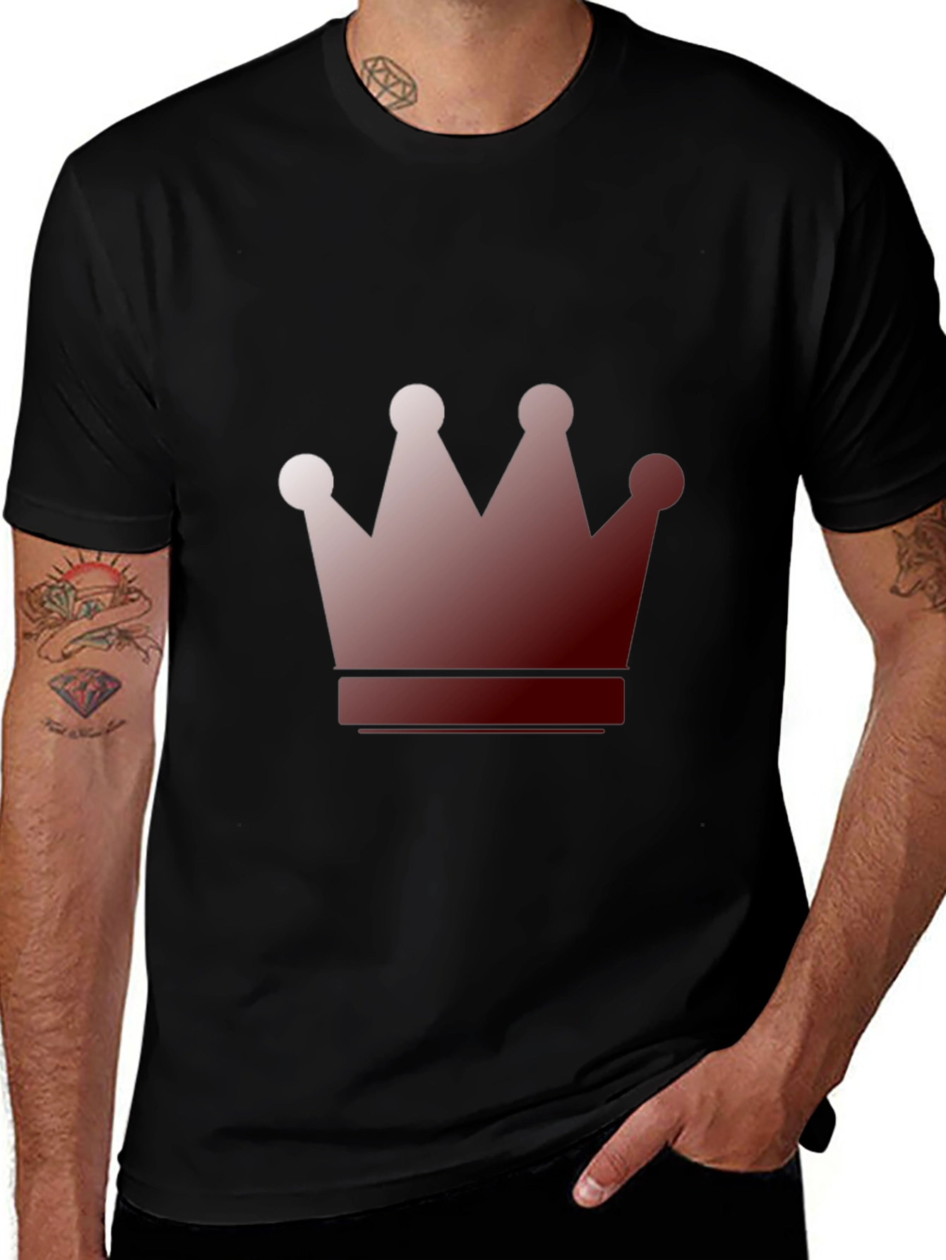 Crown Graphic Tee - Black