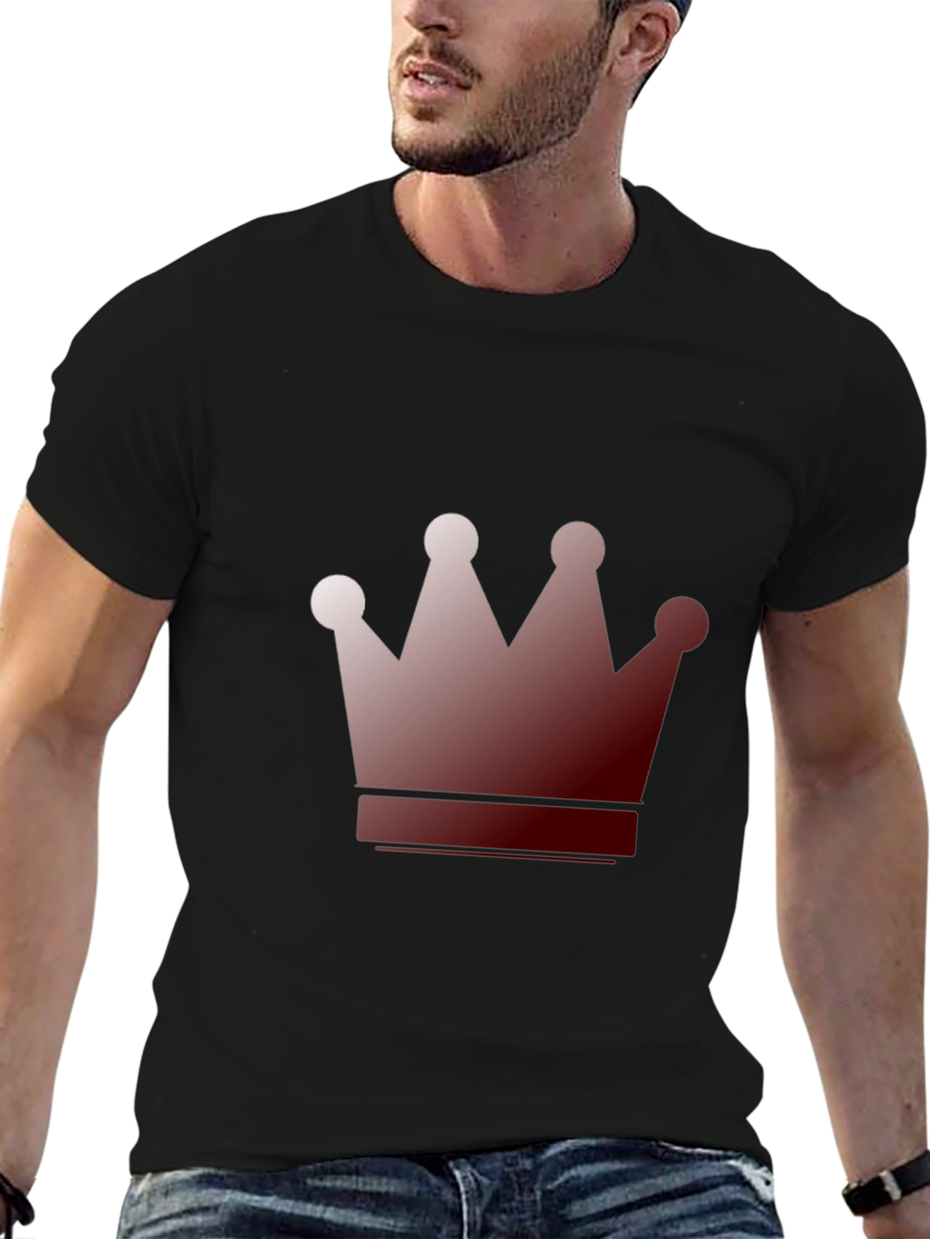 Crown Graphic Tee - Black