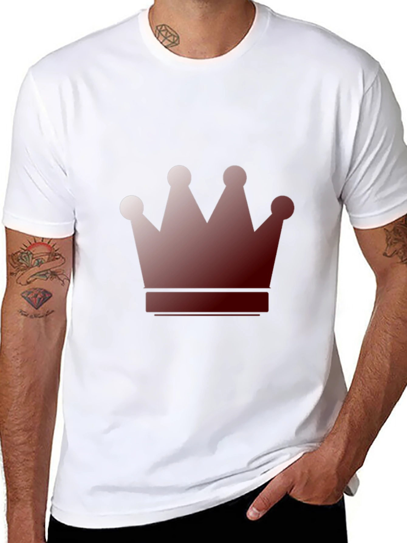 Crown Graphic Tee - Black