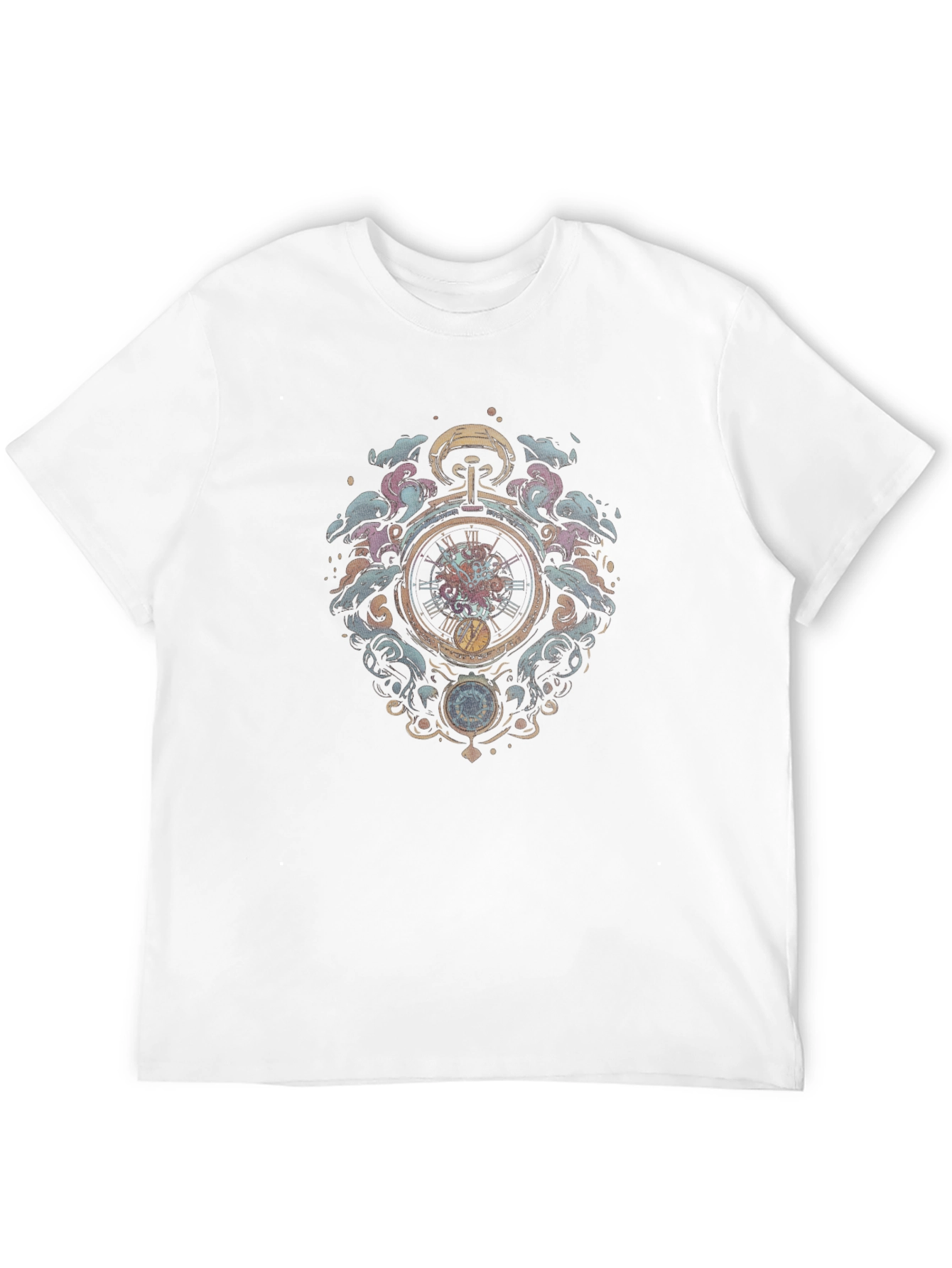 Time Travelers Pocket Watch Black T-Shirt
