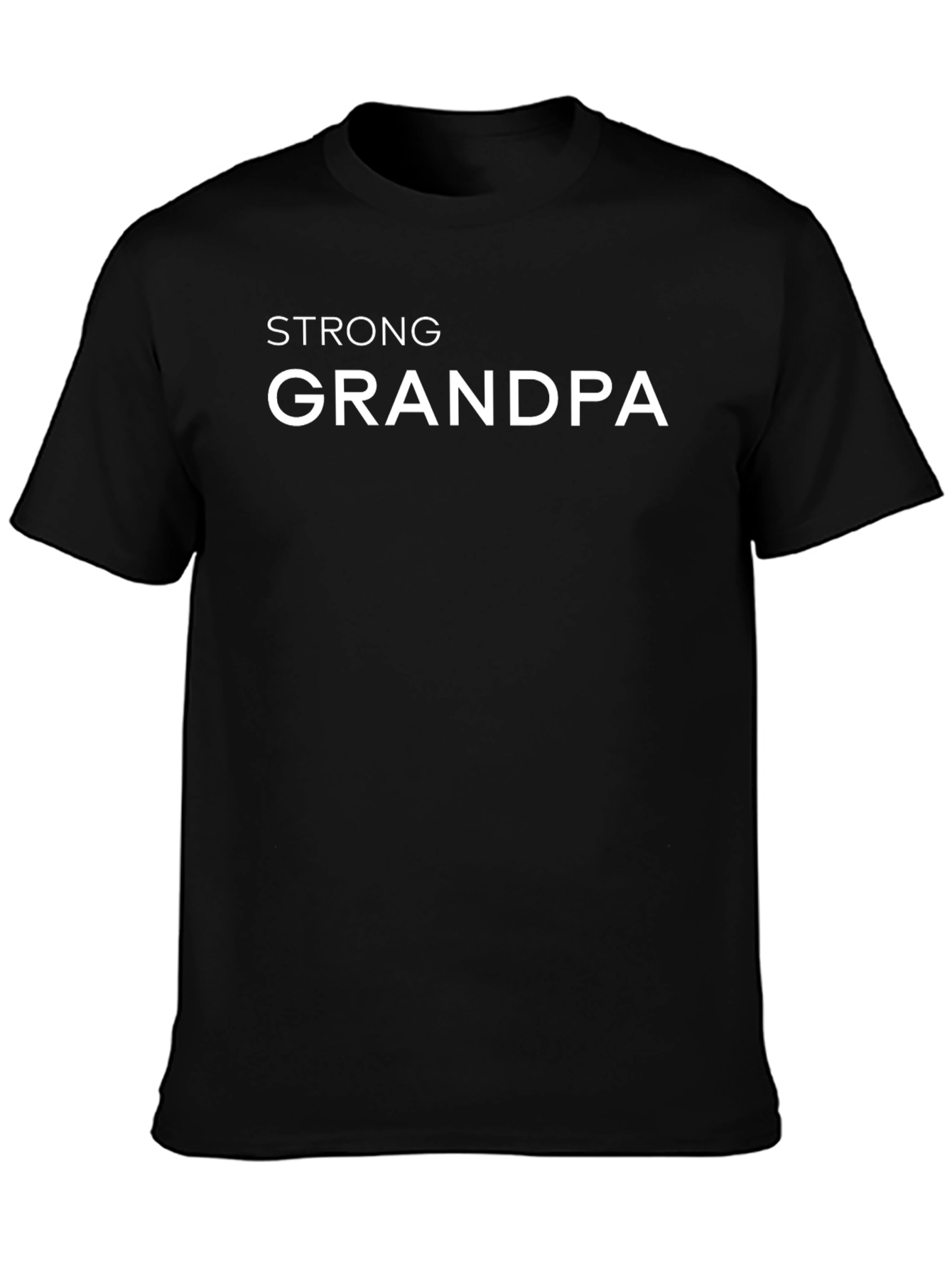 Strong Grandpa T-Shirt - Black Graphic Tee