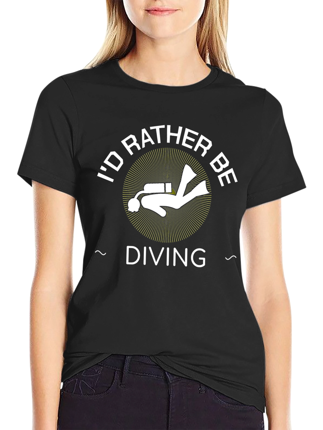 Diving T-Shirt - Id Rather Be Diving Tee