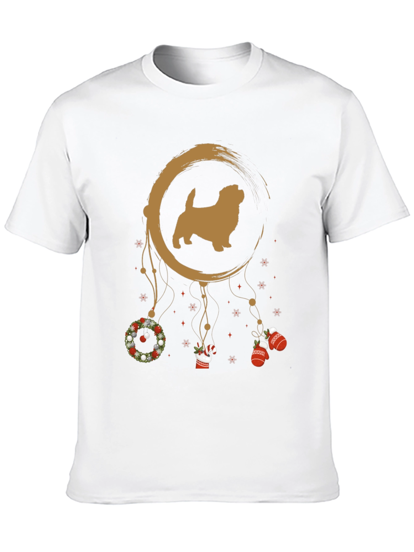 Festive Dog Dreamcatcher Graphic Tee