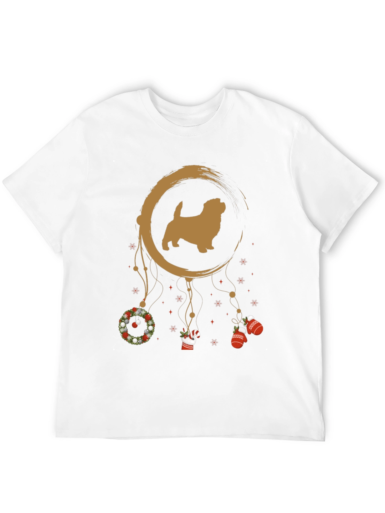 Festive Dog Dreamcatcher Graphic Tee