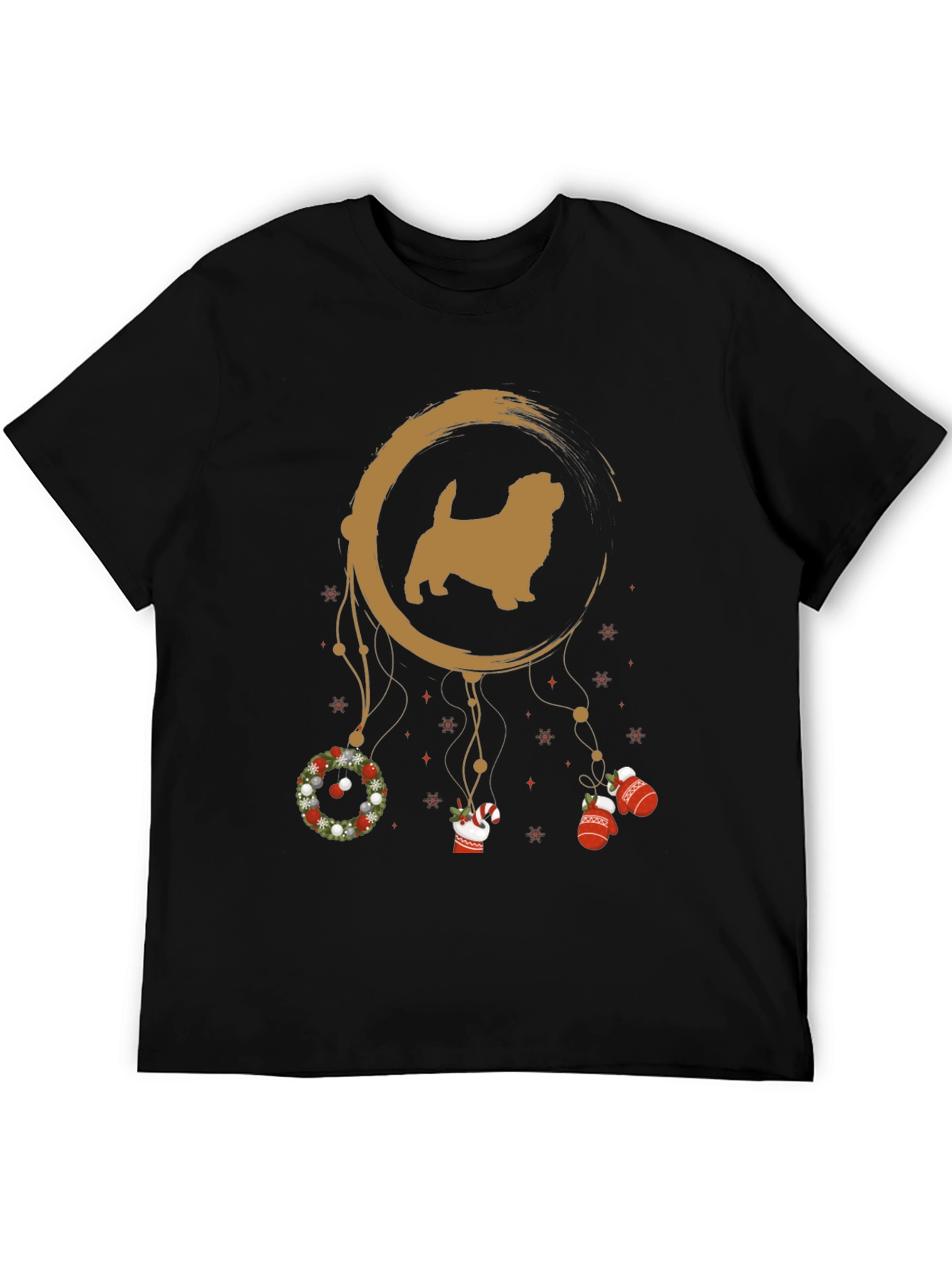 Festive Dog Dreamcatcher Graphic Tee