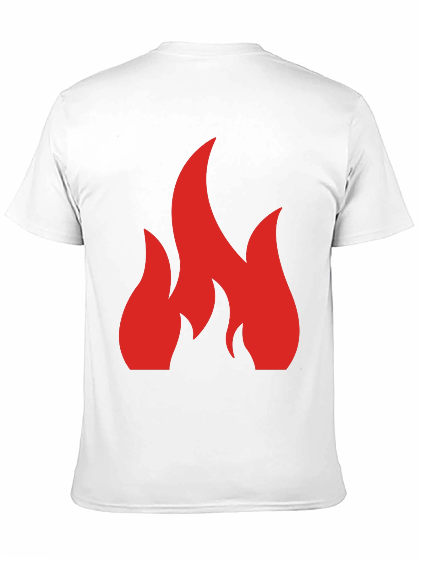 Flame Graphic Black Tee - Bold Statement Shirt