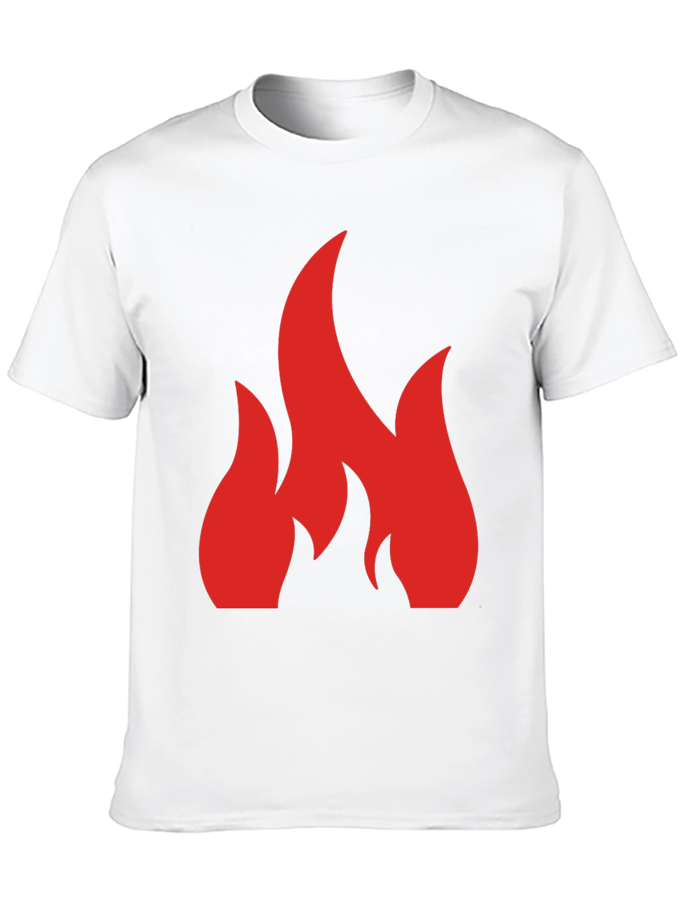 Flame Graphic Black Tee - Bold Statement Shirt