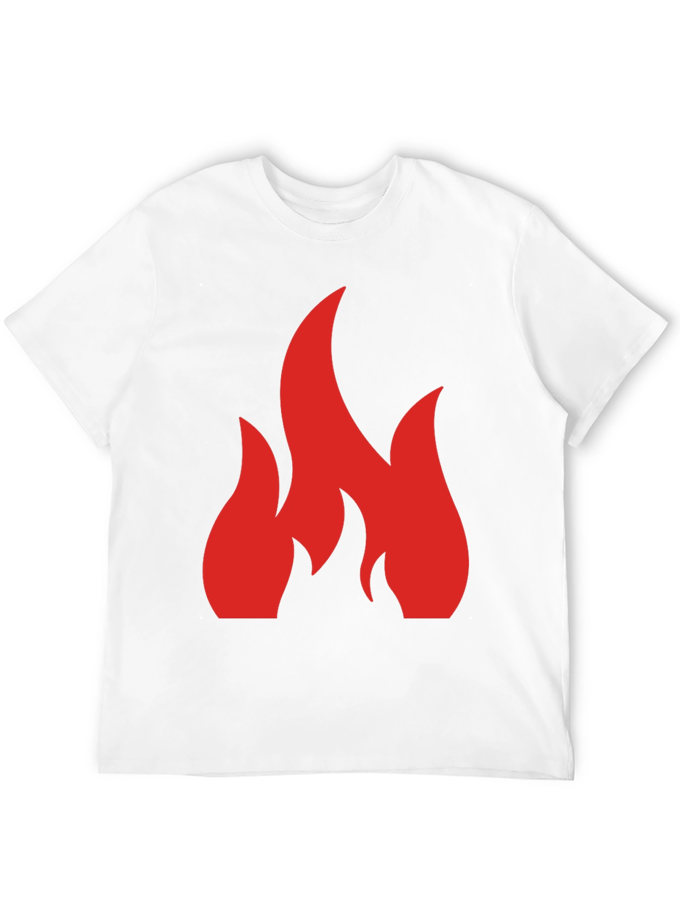 Flame Graphic Black Tee - Bold Statement Shirt