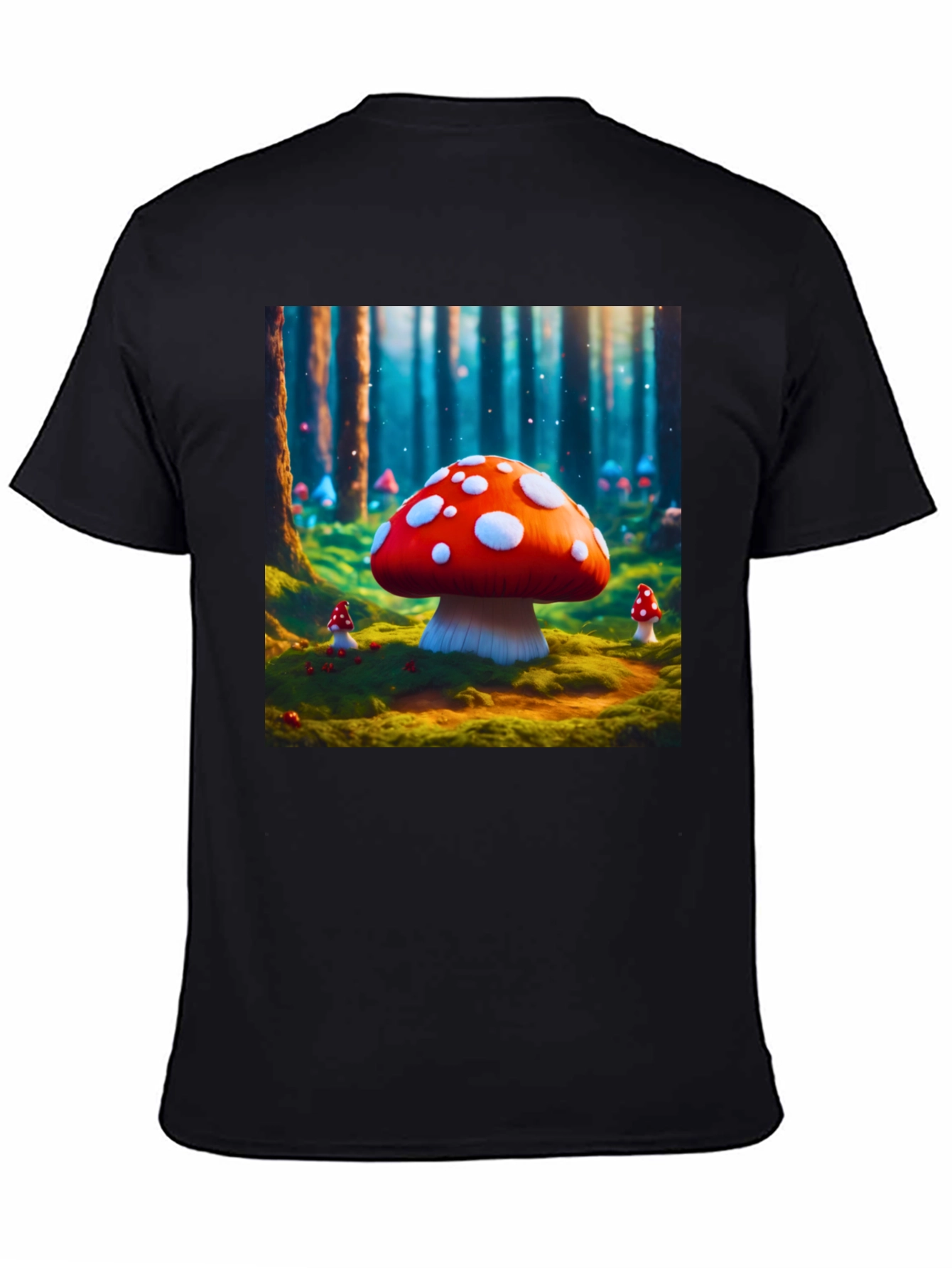 Mushroom Forest Graphic Tee - Funky Fantasy Design